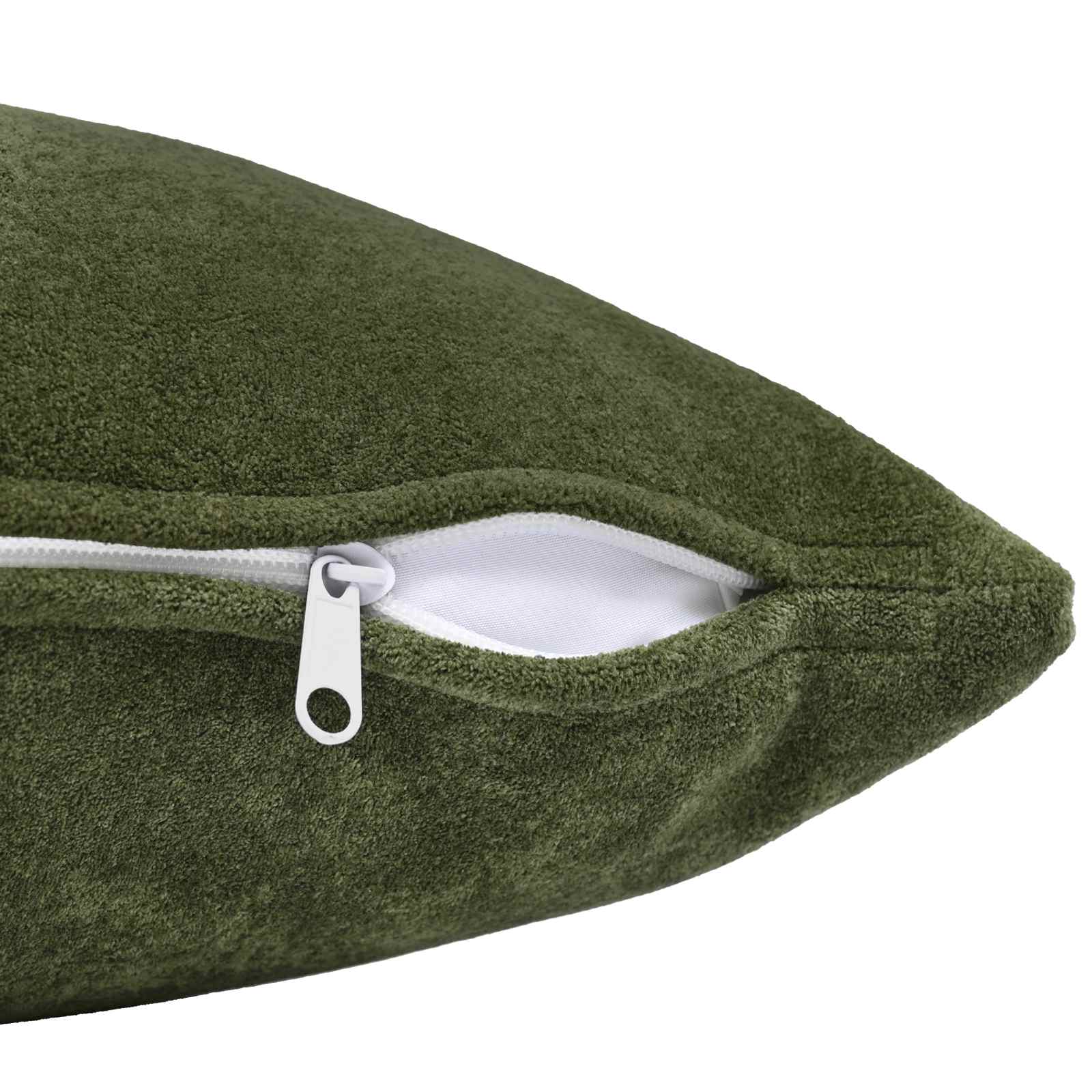 Federa 6 pcs HEERLEN Verde 35 x 35 cm Fleece in microfibra