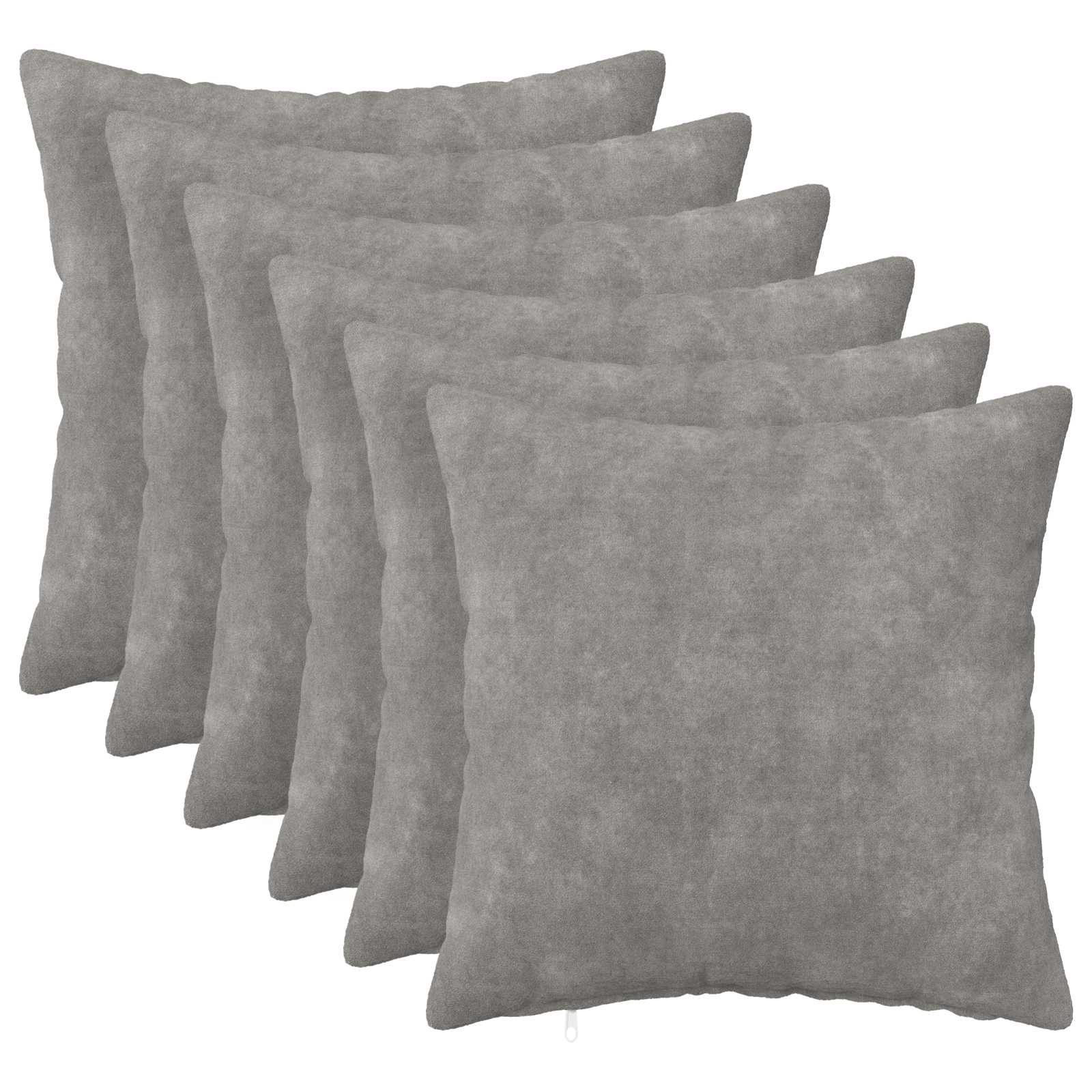 Federa 6 pcs HEERLEN Grigio Chiaro 35 x 35 cm