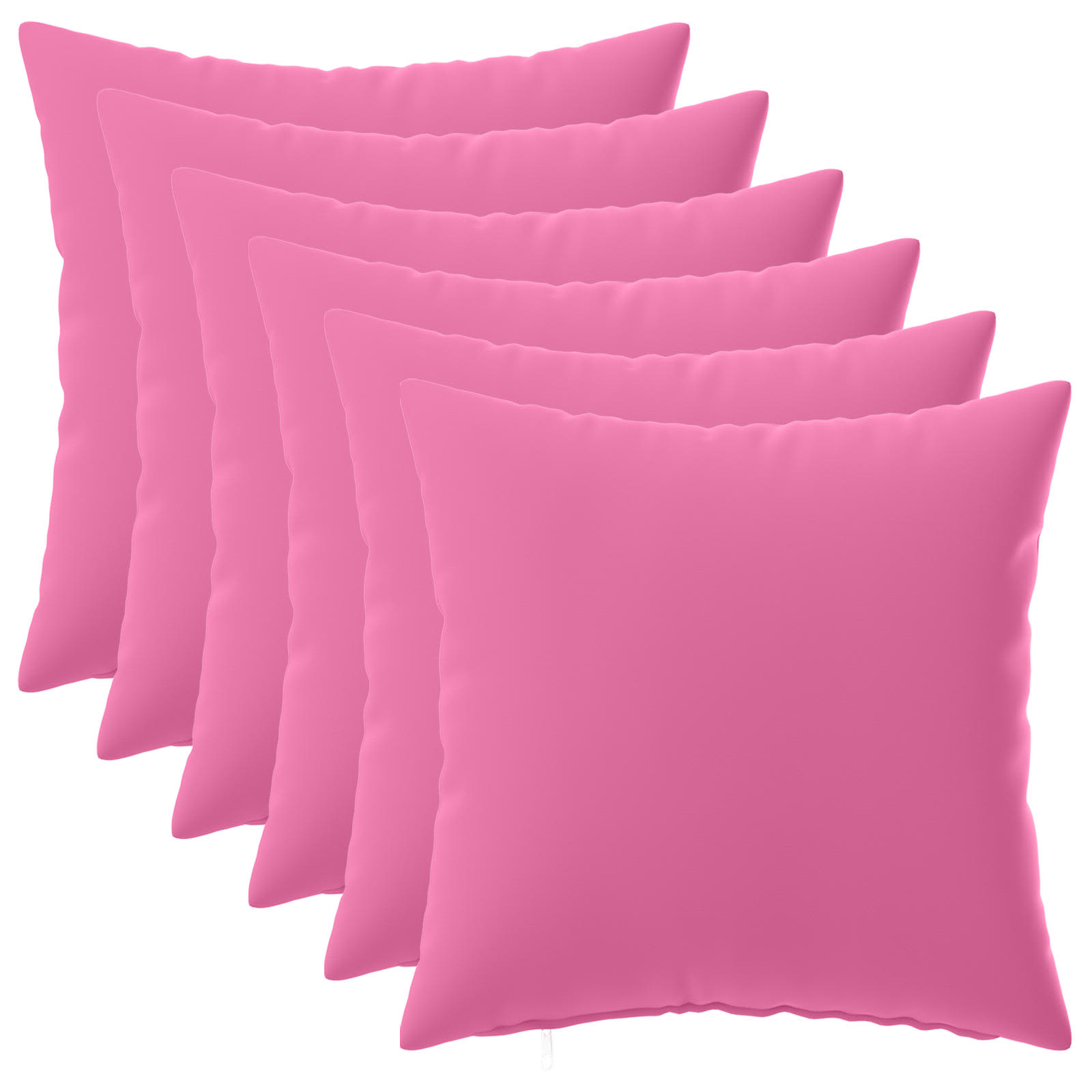 Federa 6 pcs HEERLEN Rosa 35 x 35 cm Poliestere