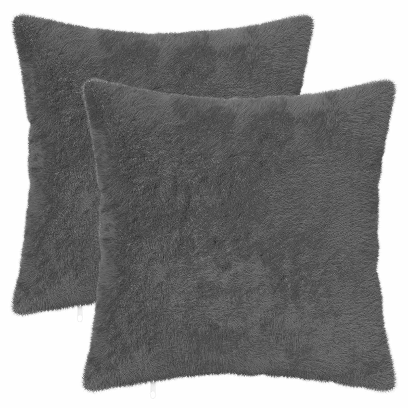 Federa 2 pz HEERLEN Grigio Scuro 35 x 35 cm