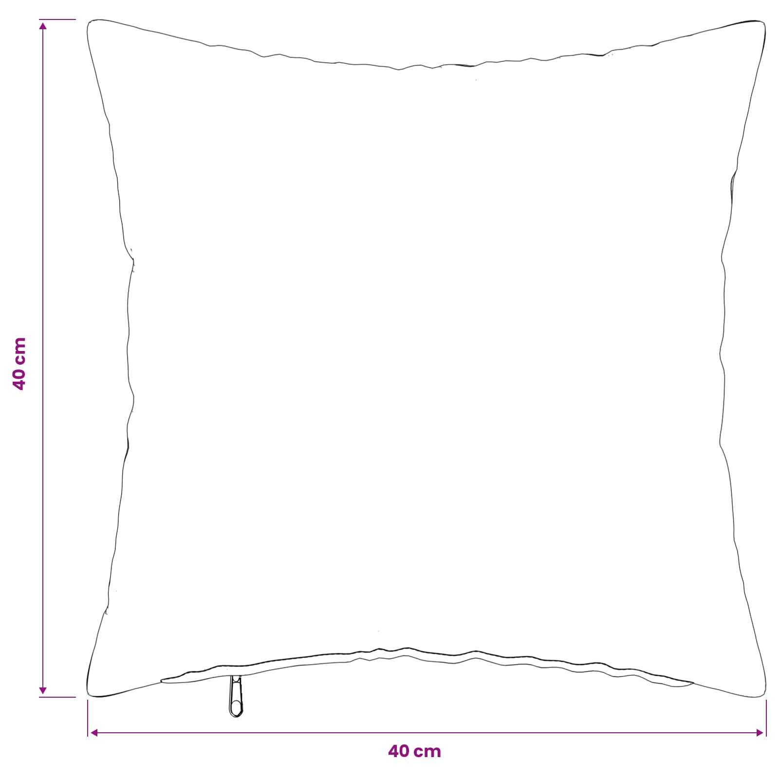 Federa 6 pz HEERLEN Grigio Scuro 40 x 40 cm Tessuto