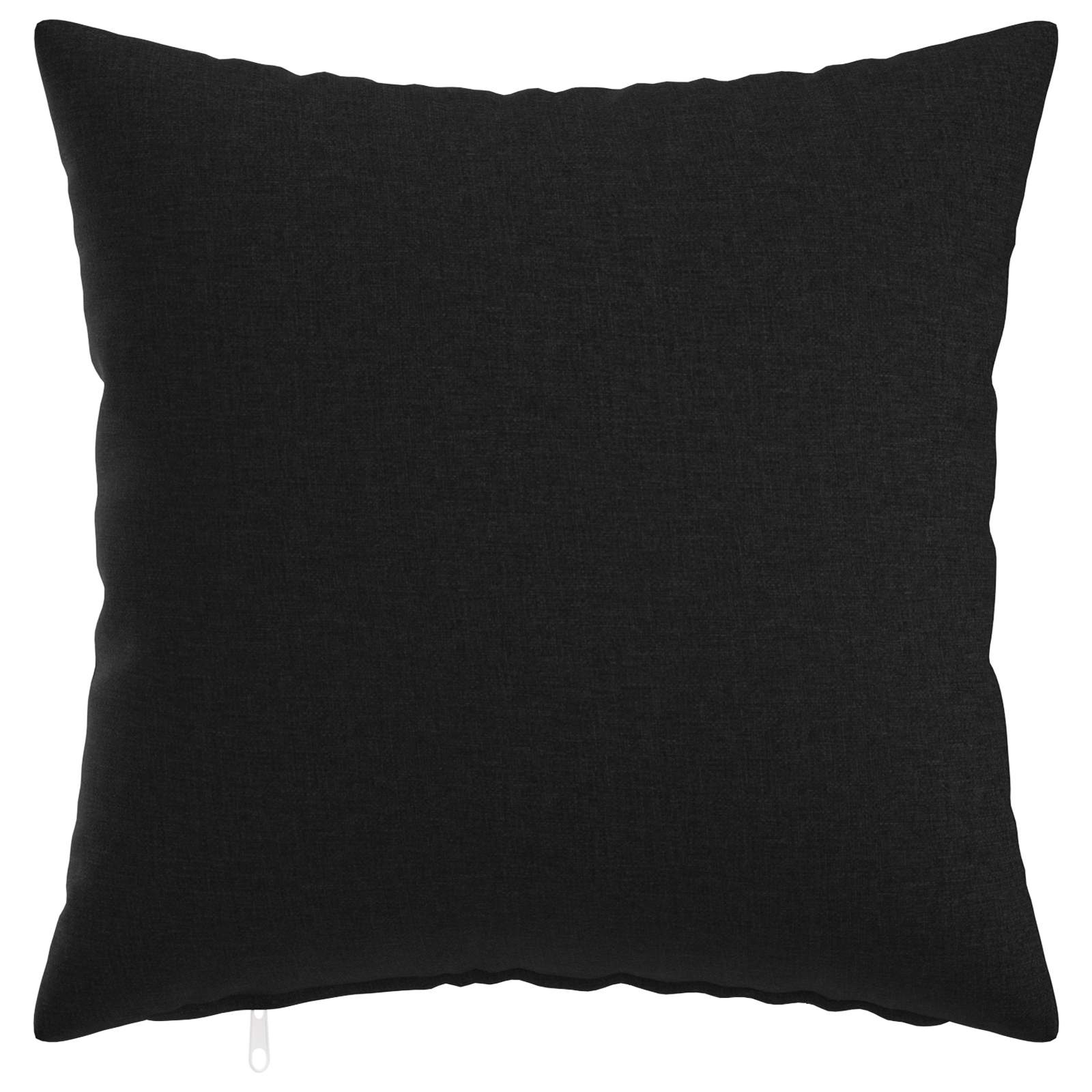 Federa 6 pz HEERLEN Nero 40 x 40 cm Tessuto