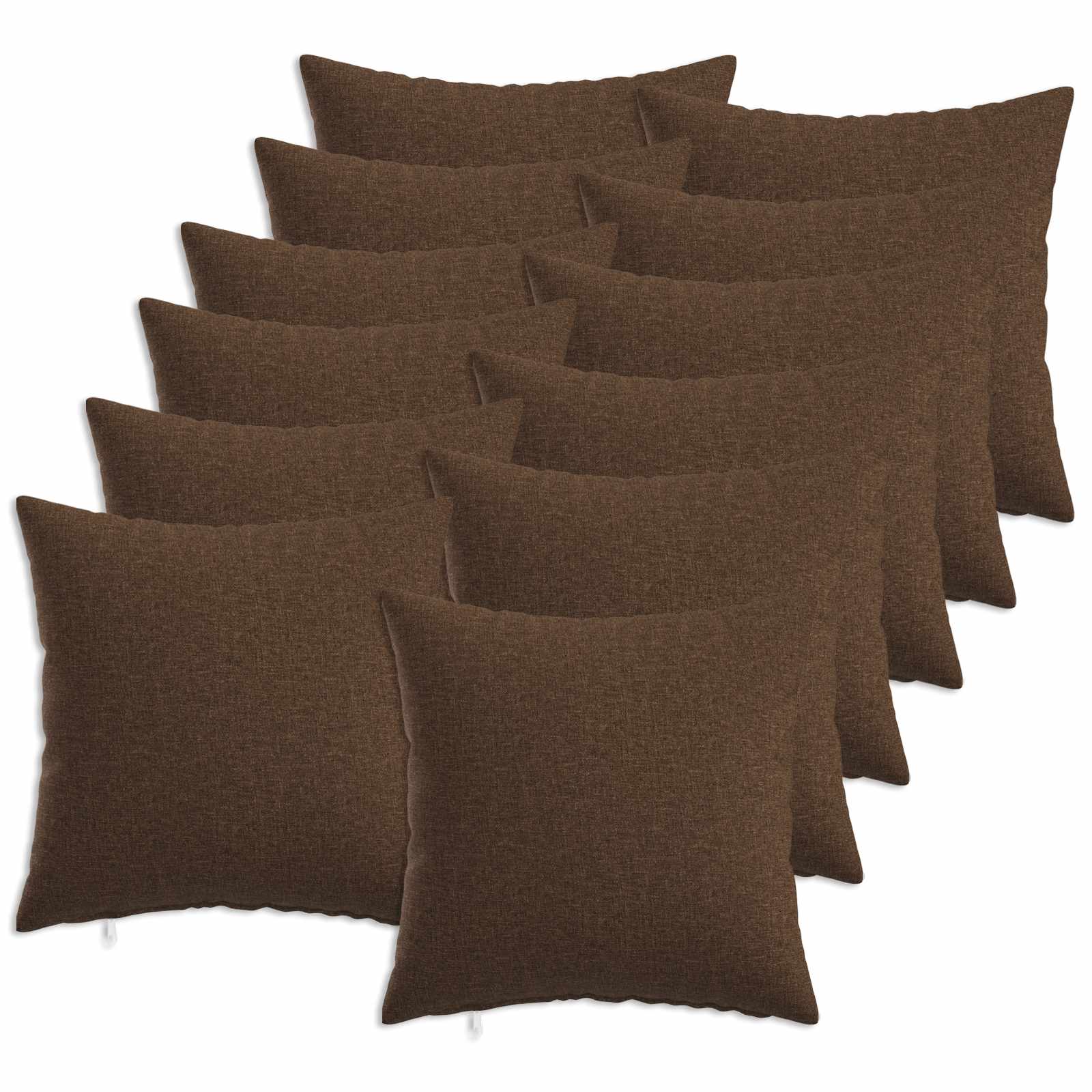 Federa 12 pz HEERLEN Marrone 40 x 40 cm Tessuto