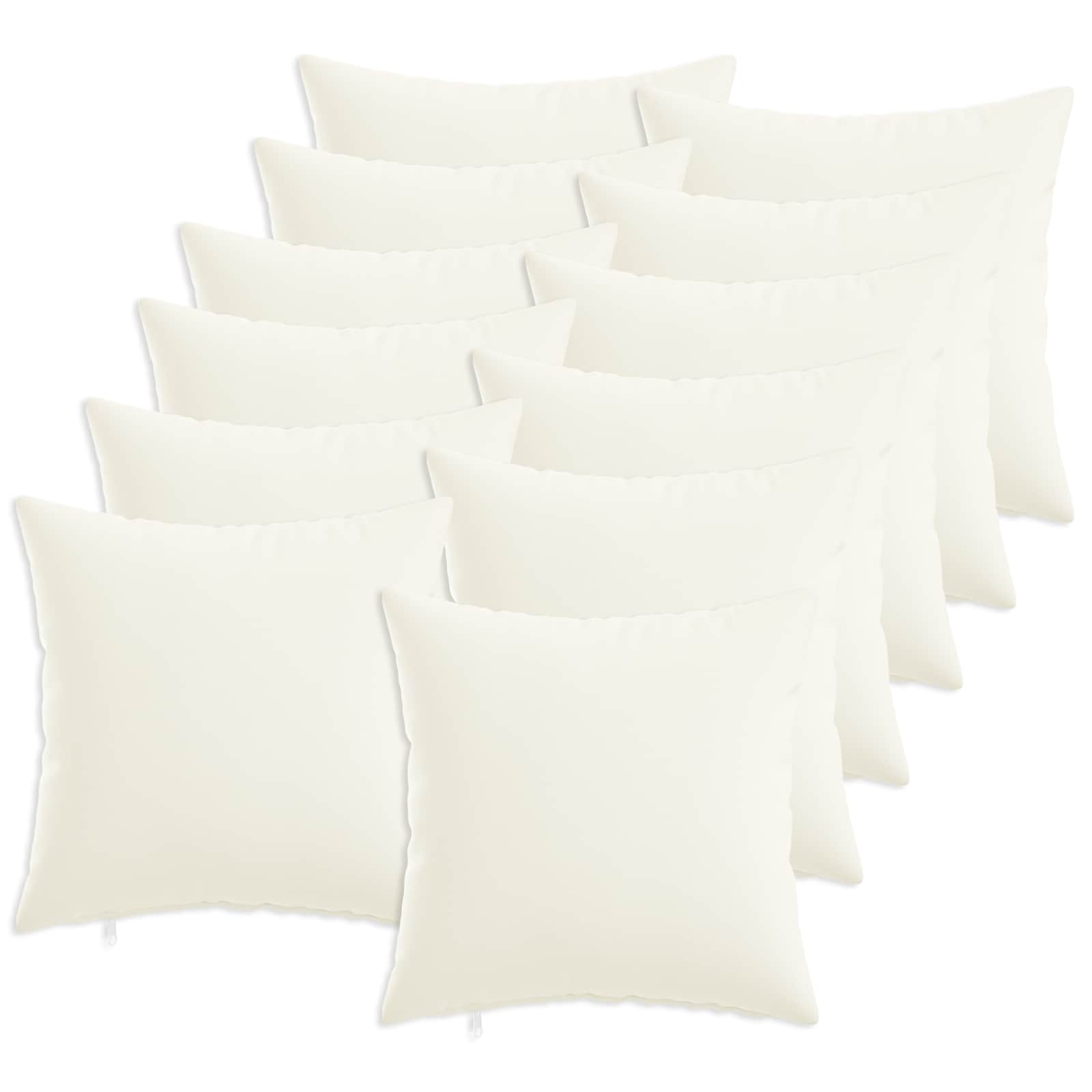 Federa 12 pz HEERLEN Bianco 40 x 40 cm Tessuto