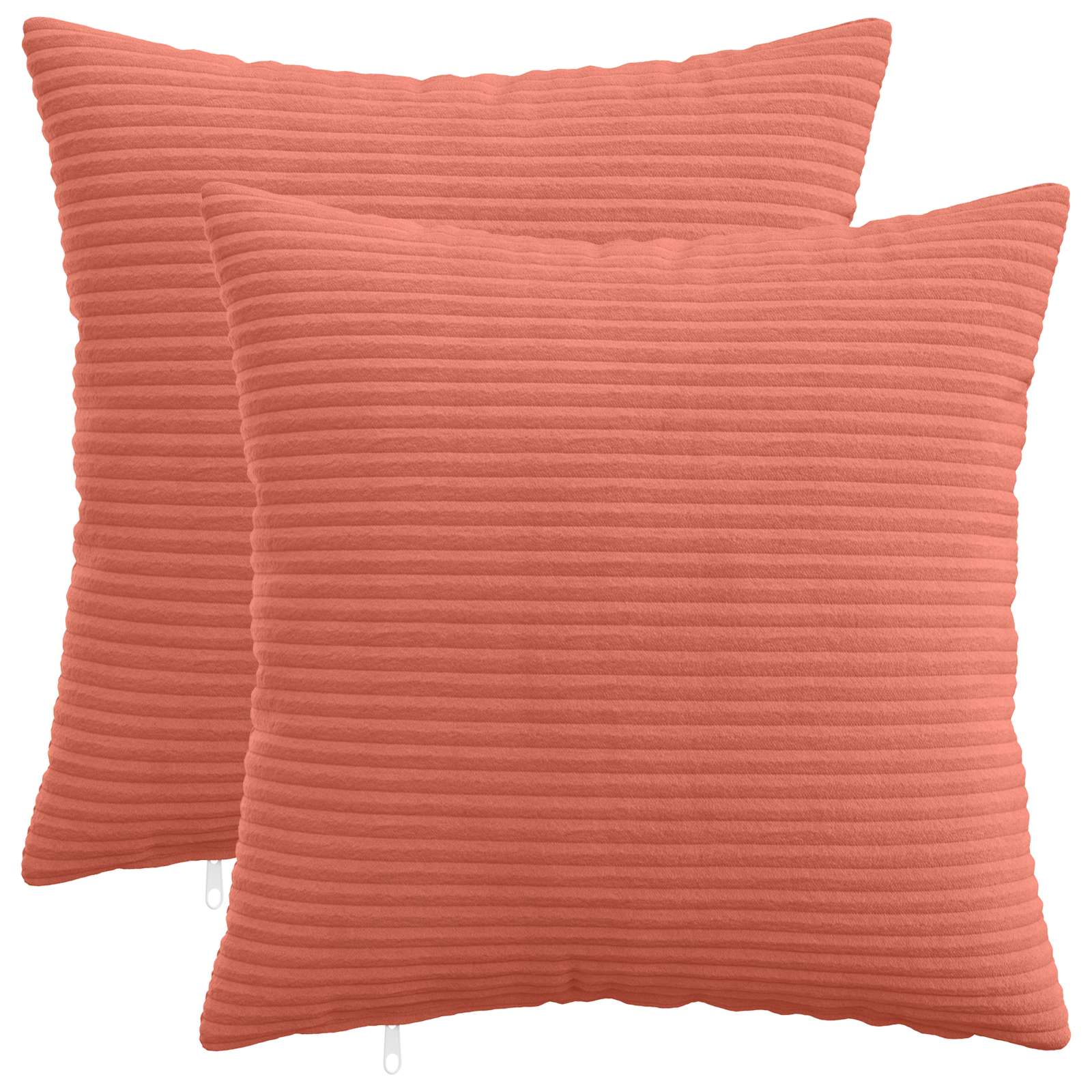 Federa 2 pcs HEERLEN Rosso Arancio 40 x 40 cm corduroy