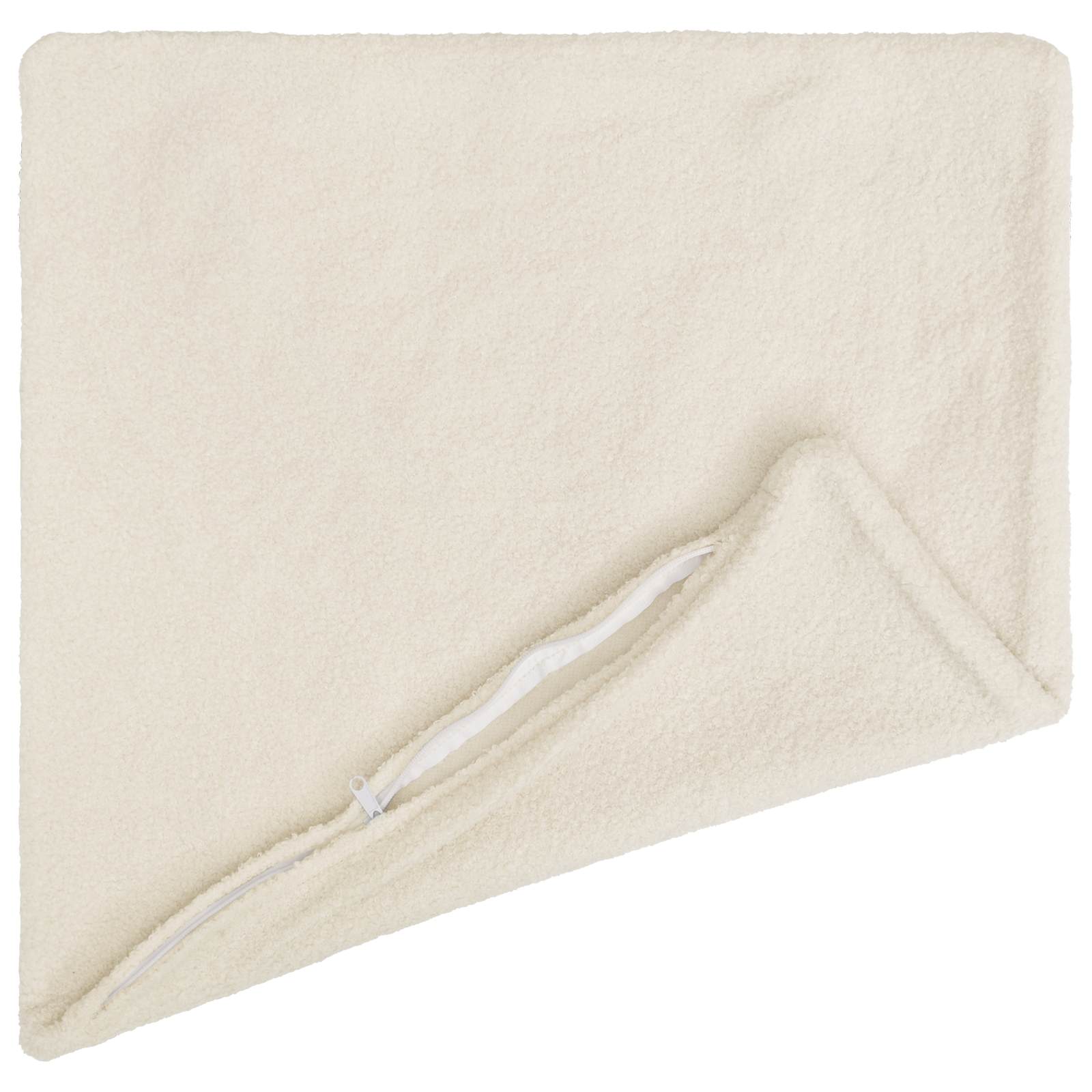 Federa 2 pcs HEERLEN Crema 40 x 40 cm Bouclé