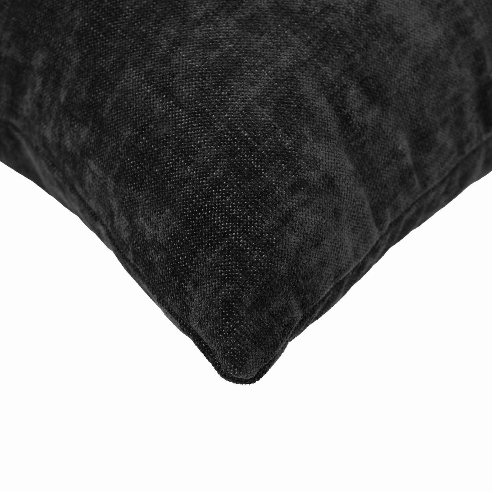 Federa 6 pz HEERLEN Antracite 40 x 40 cm Tessuto Chenille