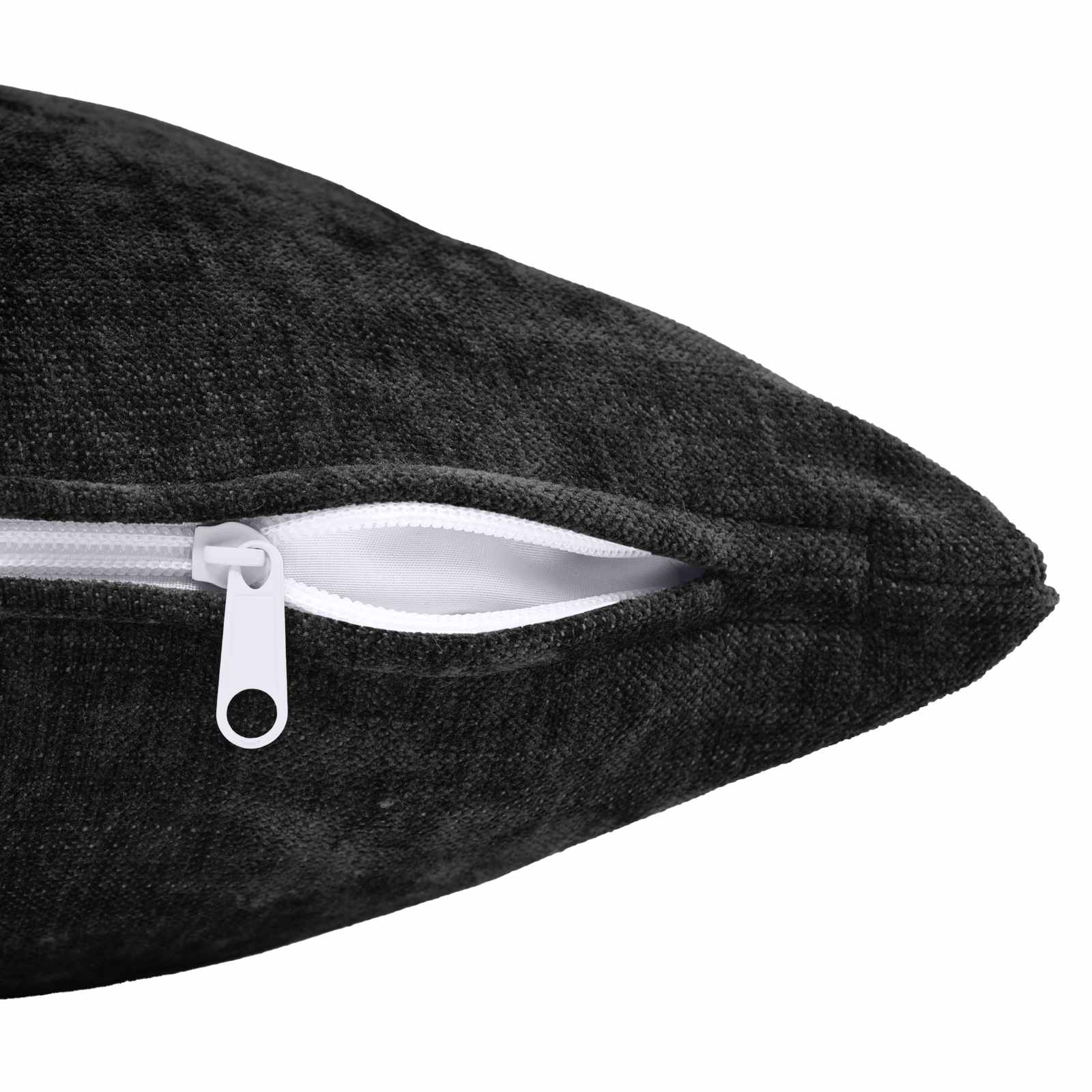 Federa 6 pz HEERLEN Antracite 40 x 40 cm Tessuto Chenille
