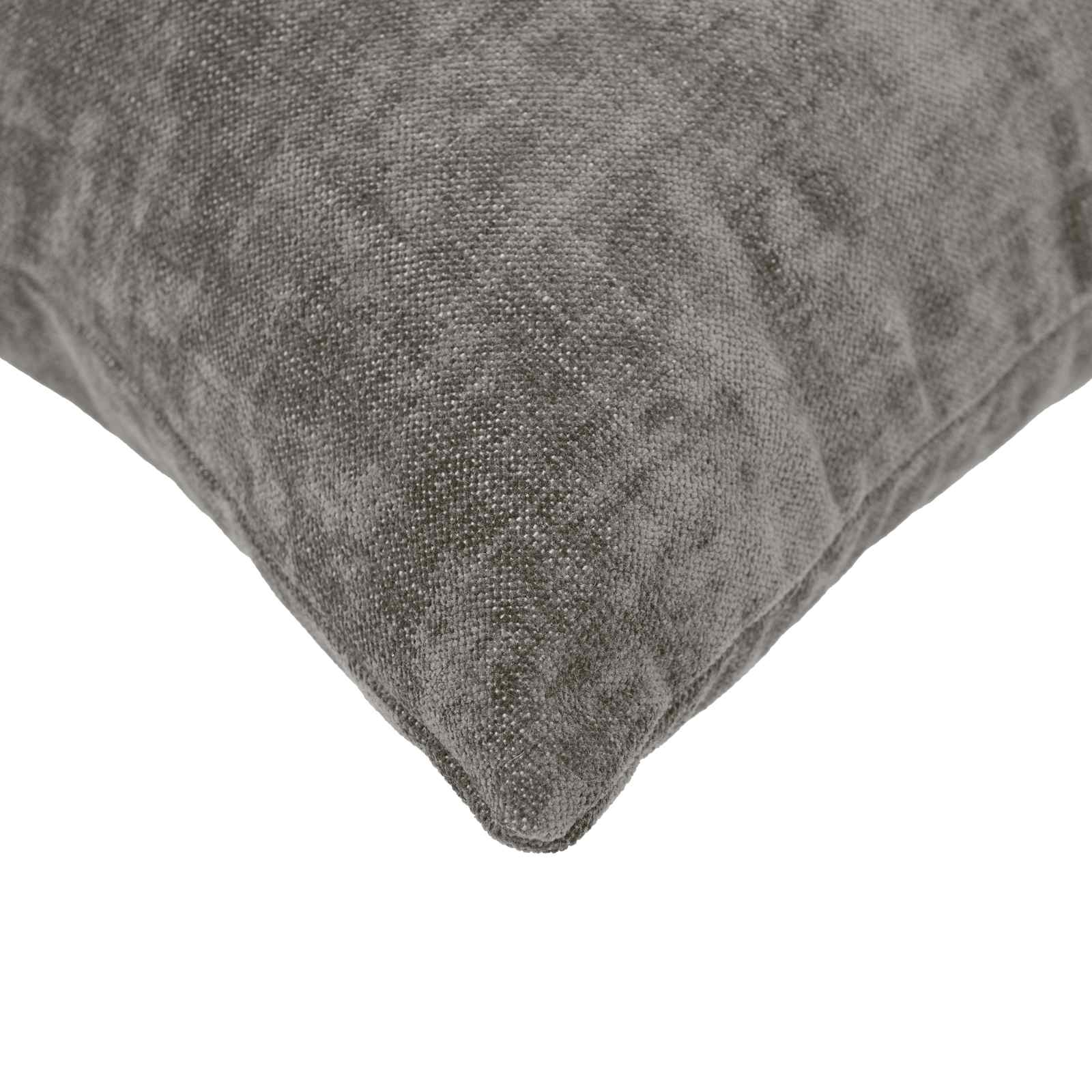 Federa 6 pz HEERLEN Grigio Scuro 40 x 40 cm Tessuto Chenille