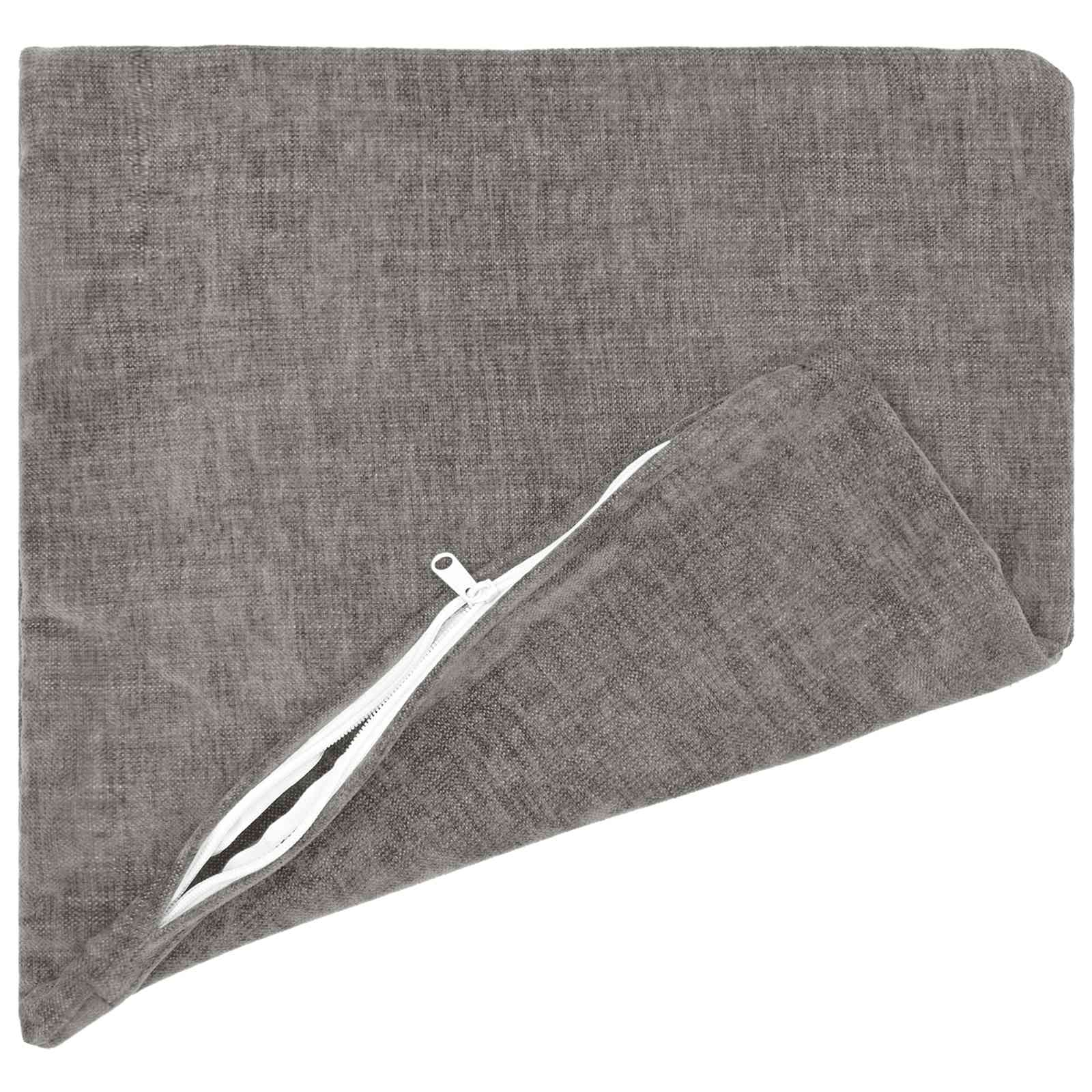 Federa 12 pz HEERLEN Grigio Scuro 40 x 40 cm Tessuto Chenille