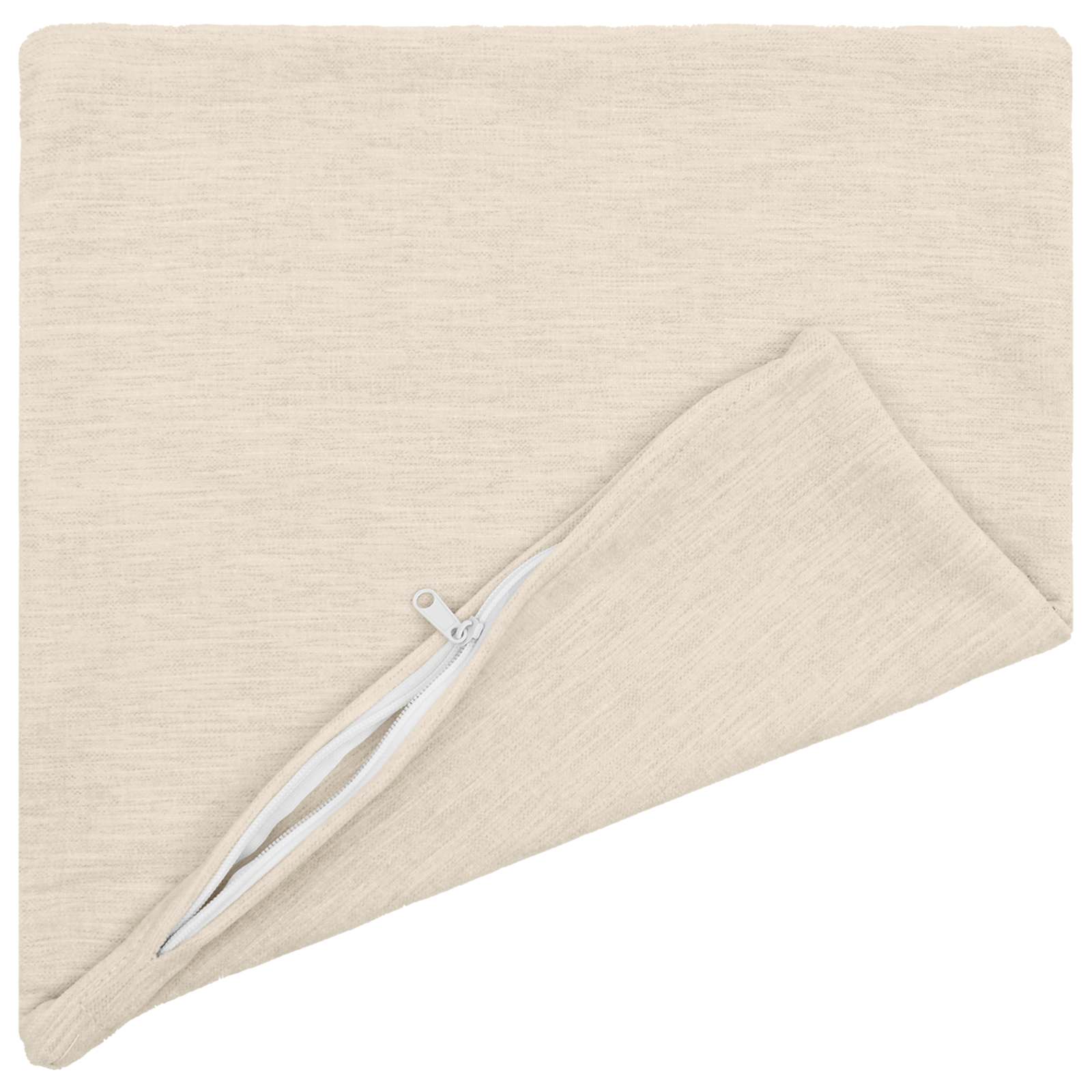Federa 2 pz HEERLEN Crema 40 x 40 cm Tessuto Chenille