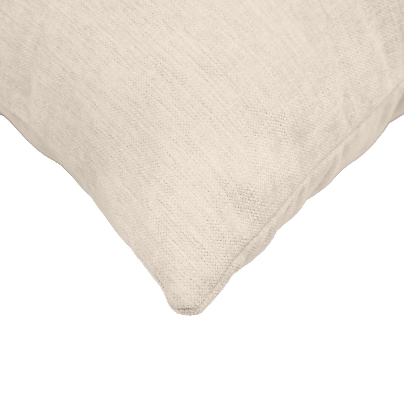 Federa 6 pz HEERLEN Crema 40 x 40 cm Tessuto Chenille