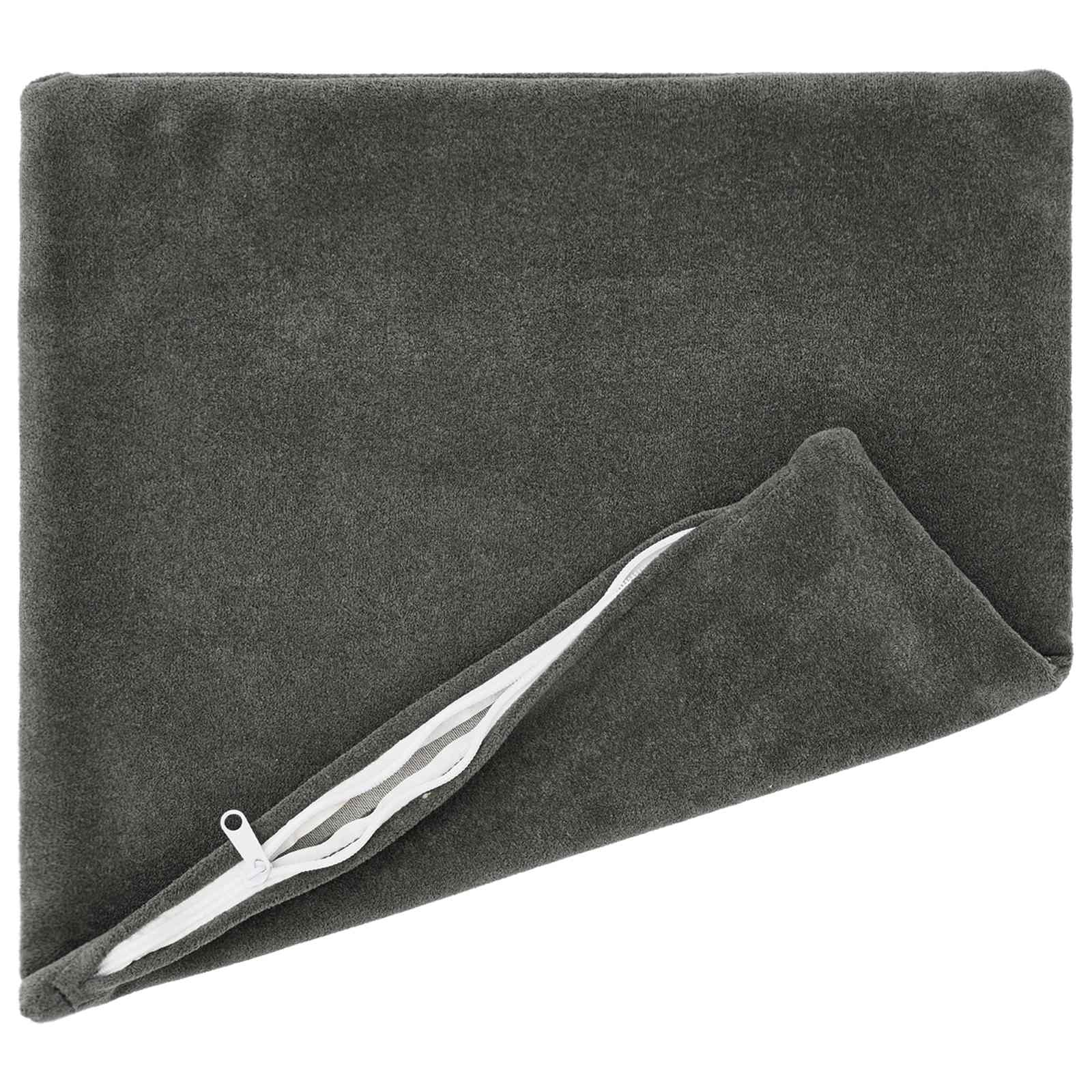 Federa 12 pcs HEERLEN Antracite 40 x 40 cm Fleece in microfibra