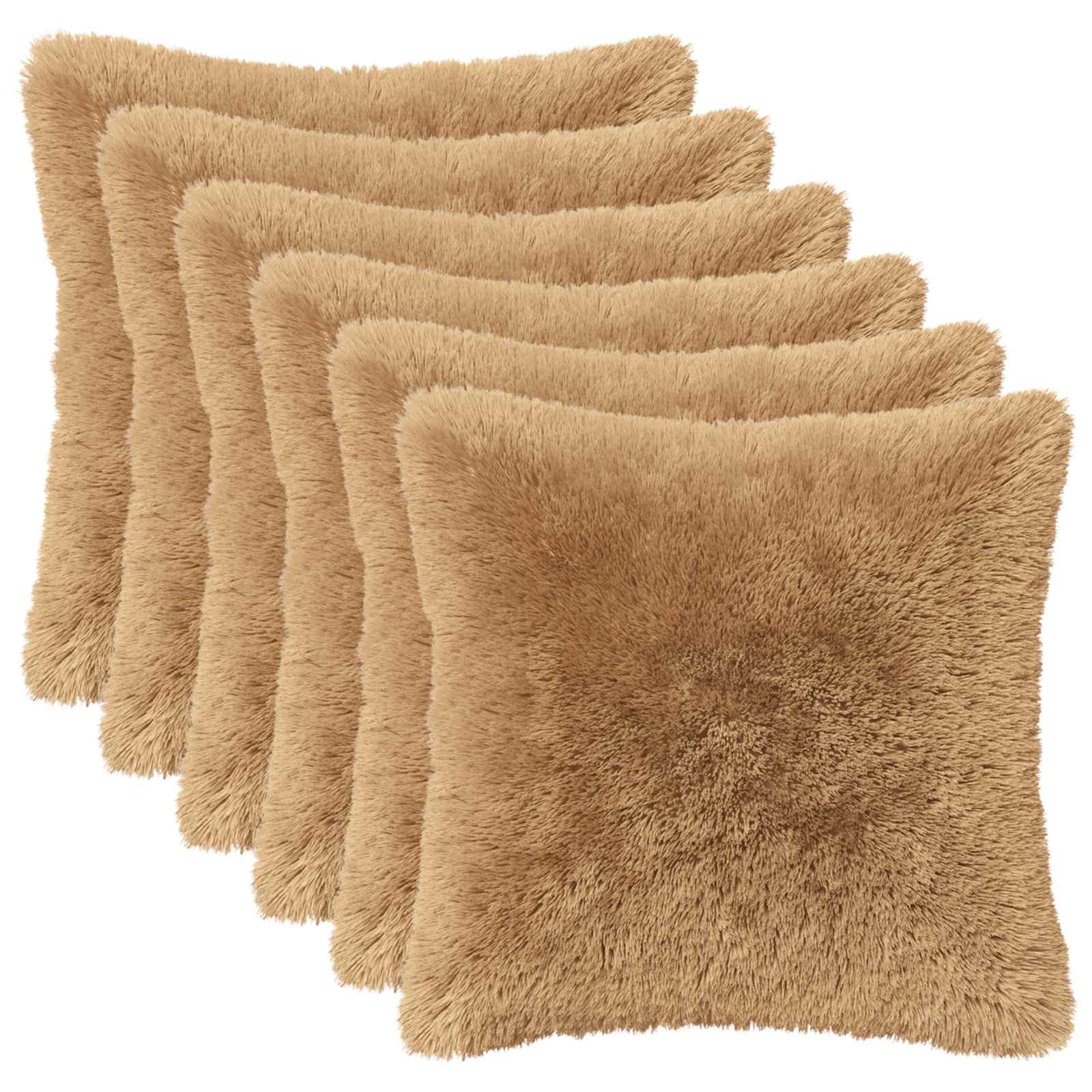 Federa 6 pcs HEERLEN Tortora 40 x 40 cm Fleece PV