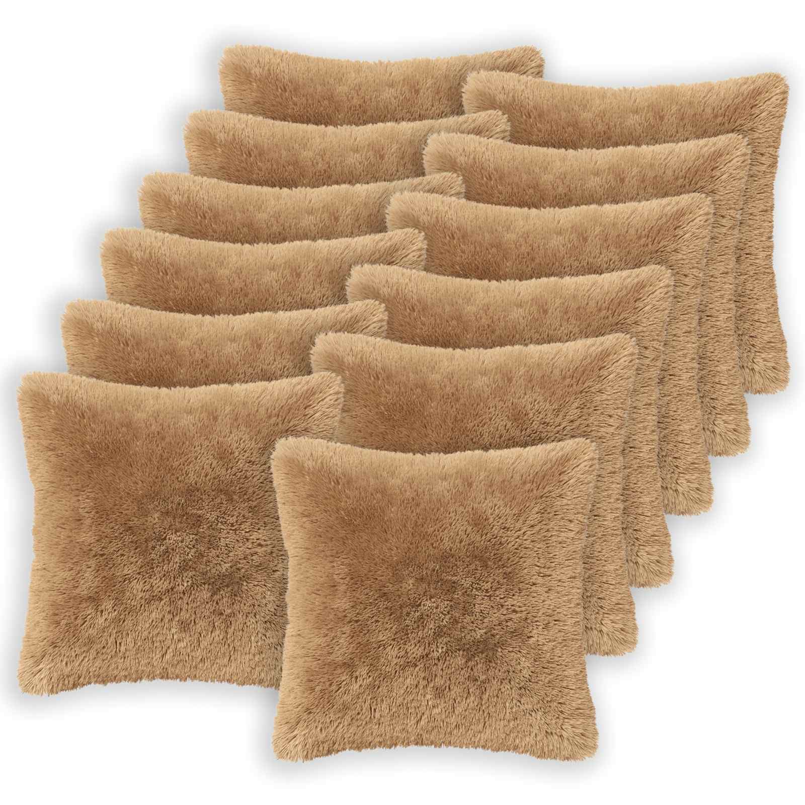 Federa 12 pcs HEERLEN Tortora 40 x 40 cm Fleece PV