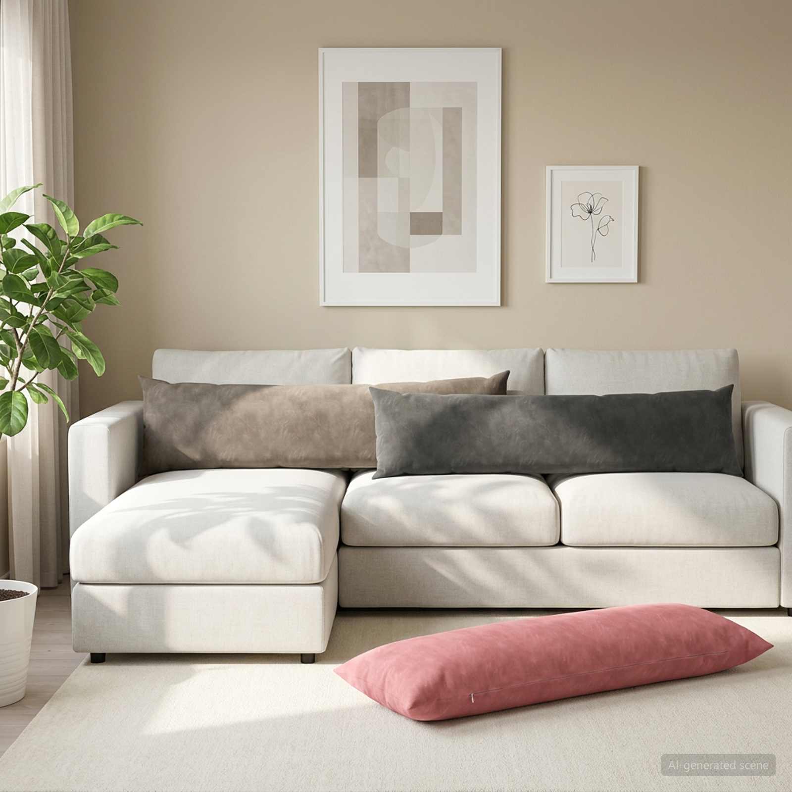 Federa 2 pcs HEERLEN Grigio Scuro 40 x 145 cm Velluto