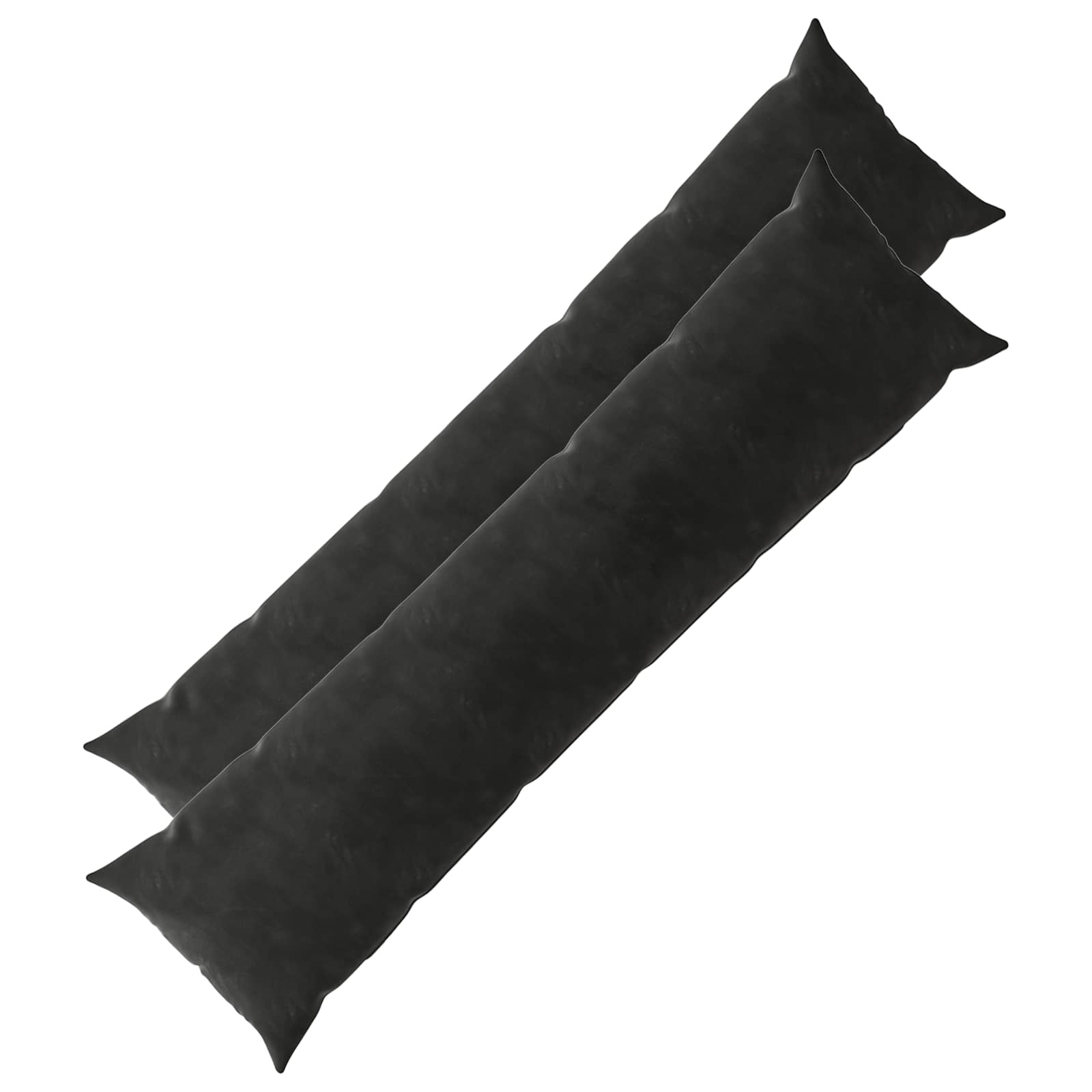 Federa 2 pcs HEERLEN Nero 40 x 145 cm Velluto
