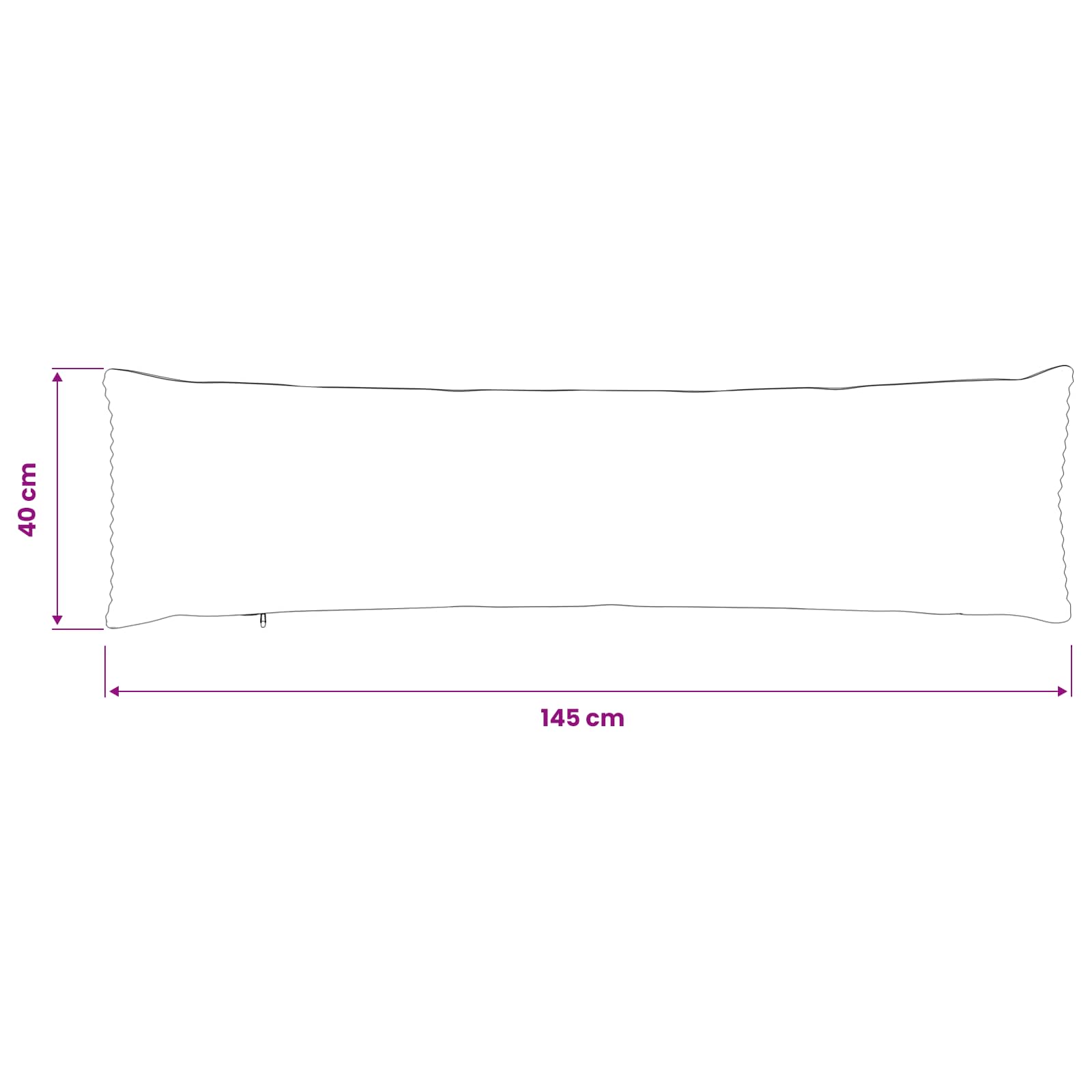 Federa 2 pcs HEERLEN Rosso Arancio 40 x 145 cm corduroy