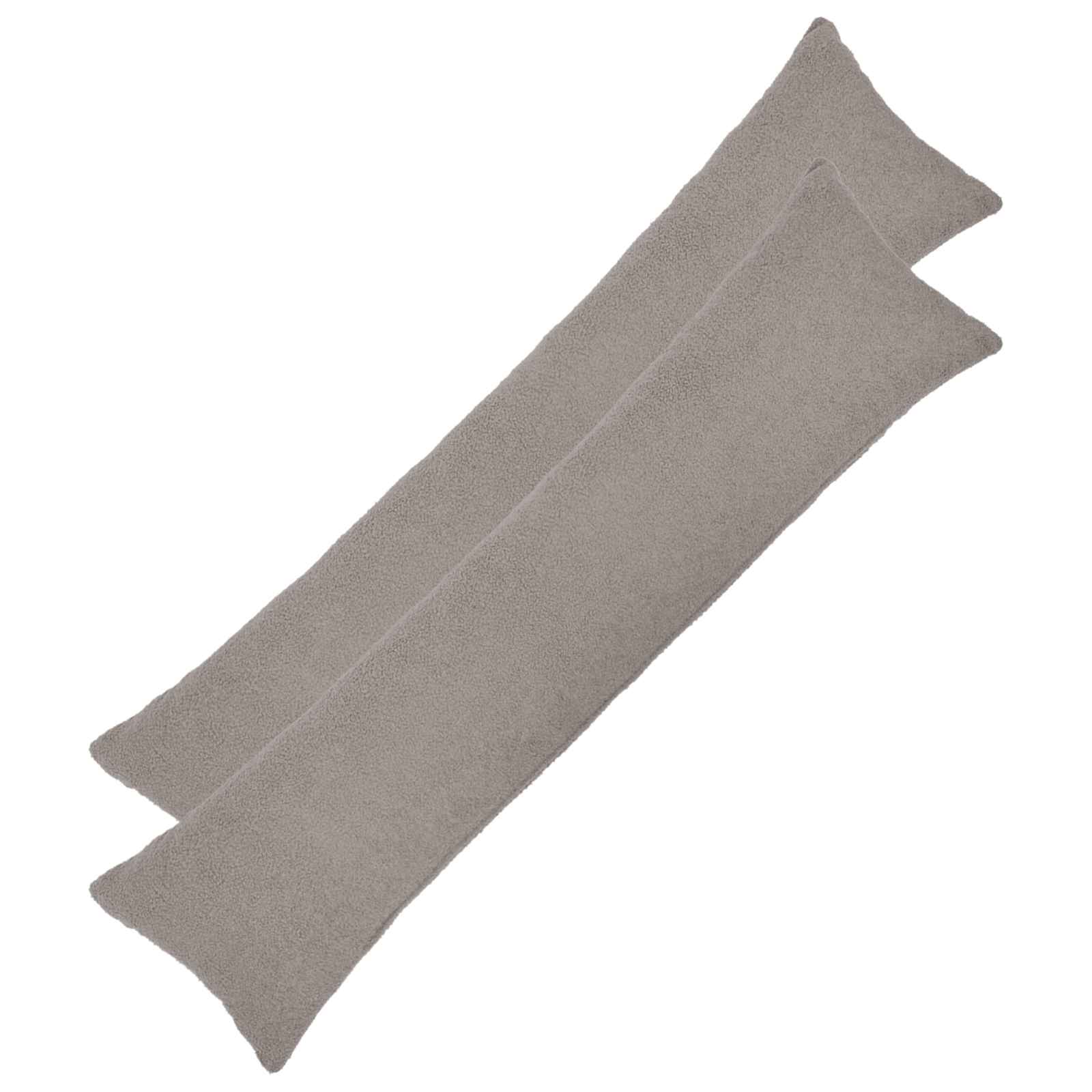 Federa 2 pcs HEERLEN Grigio Chiaro 40 x 145 cm Bouclé