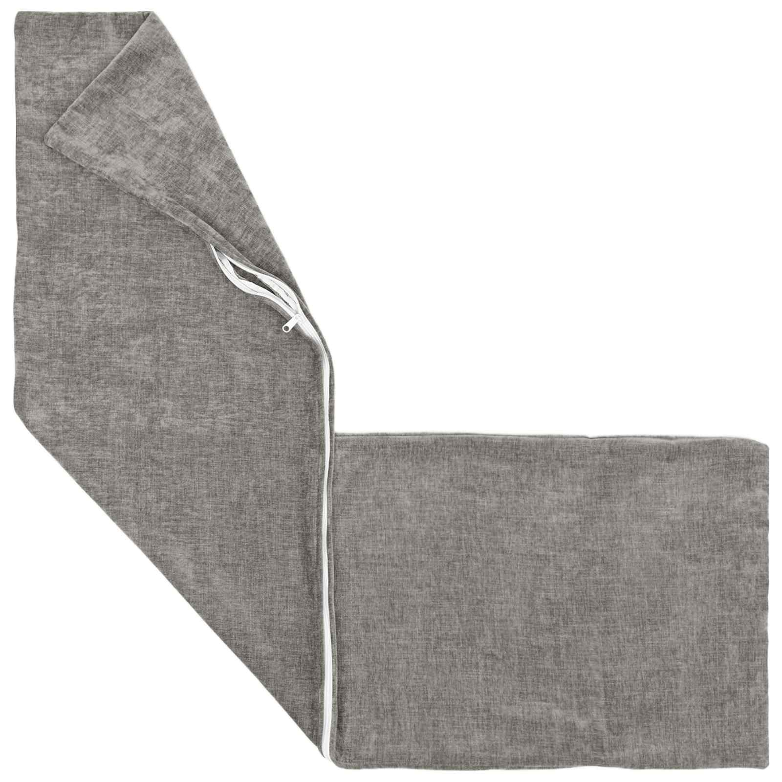 Federa HEERLEN Grigio Scuro 40 x 145 cm Tessuto Chenille