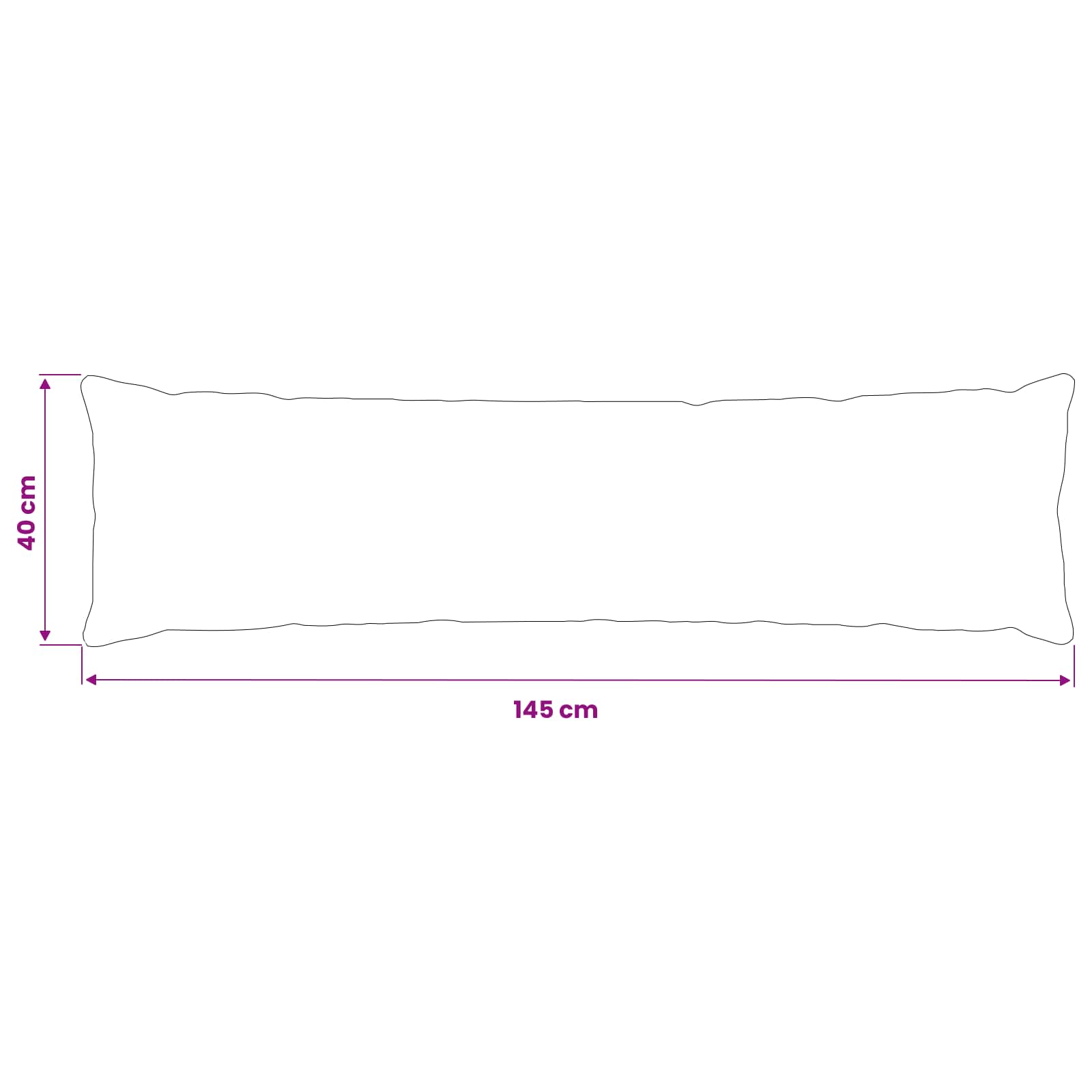 Federa 2 pz HEERLEN Grigio Scuro 40 x 145 cm Tessuto Chenille