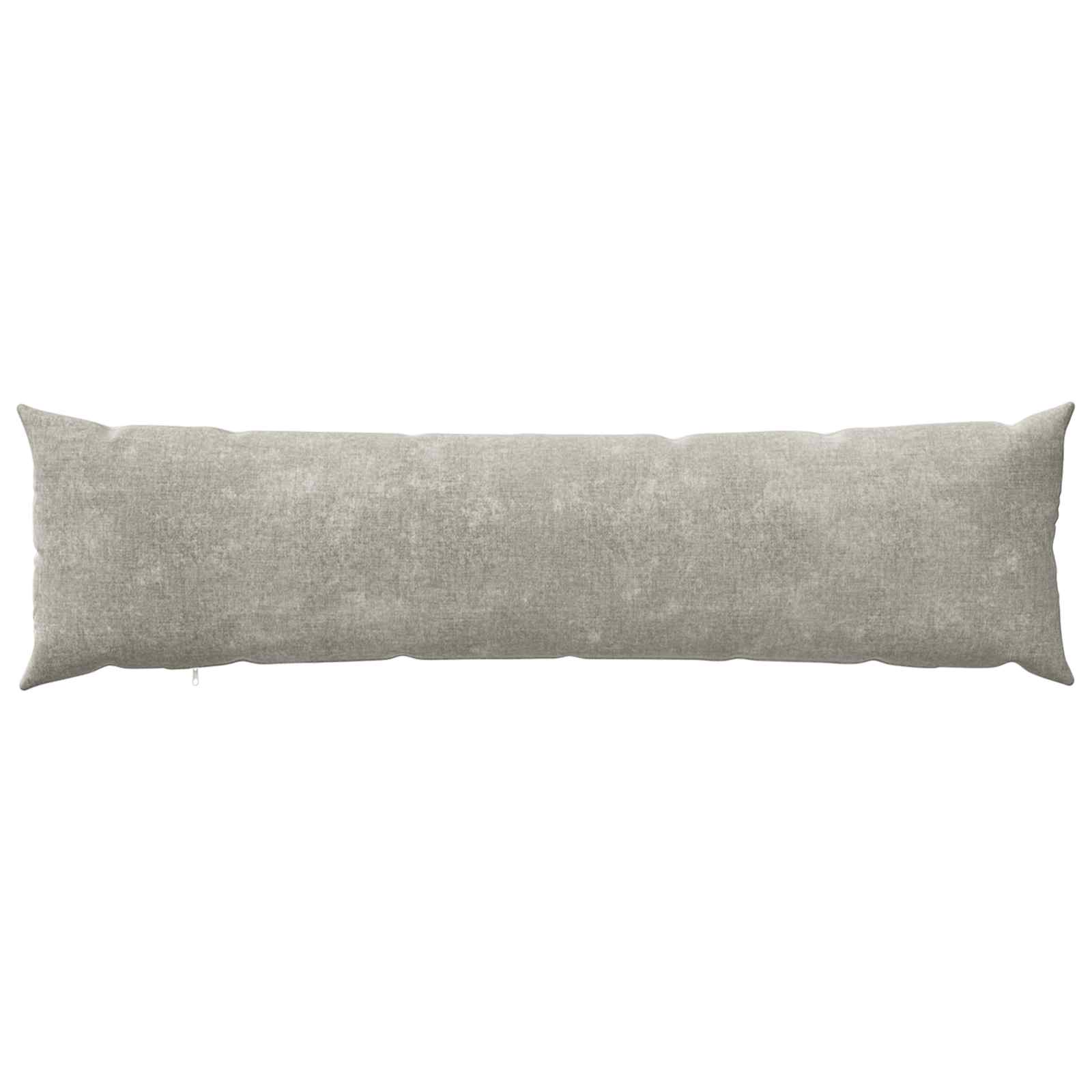 Federa 2 pz HEERLEN Grigio Chiaro 40 x 145 cm Tessuto Chenille