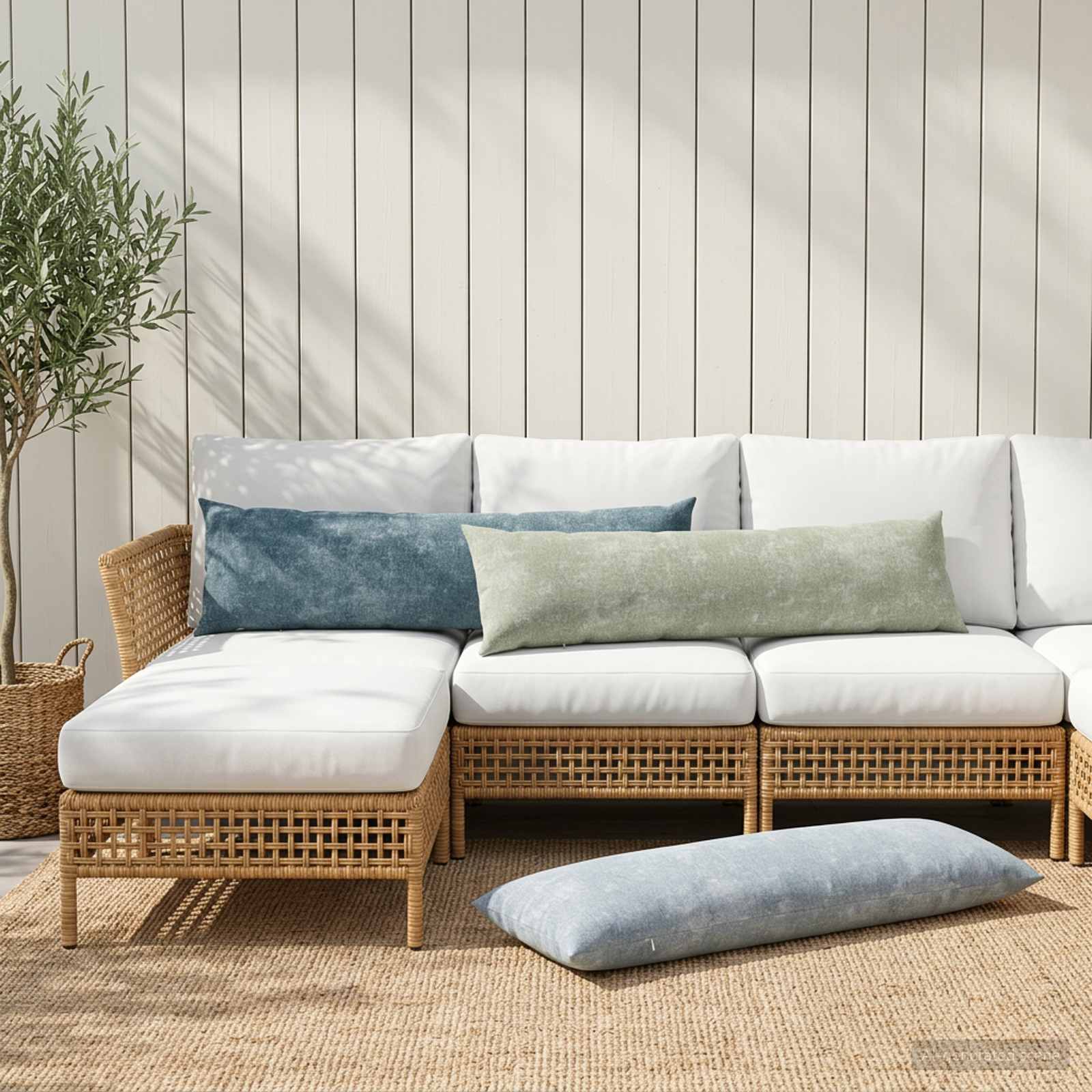 Federa HEERLEN Azzurro 40 x 145 cm Tessuto Chenille