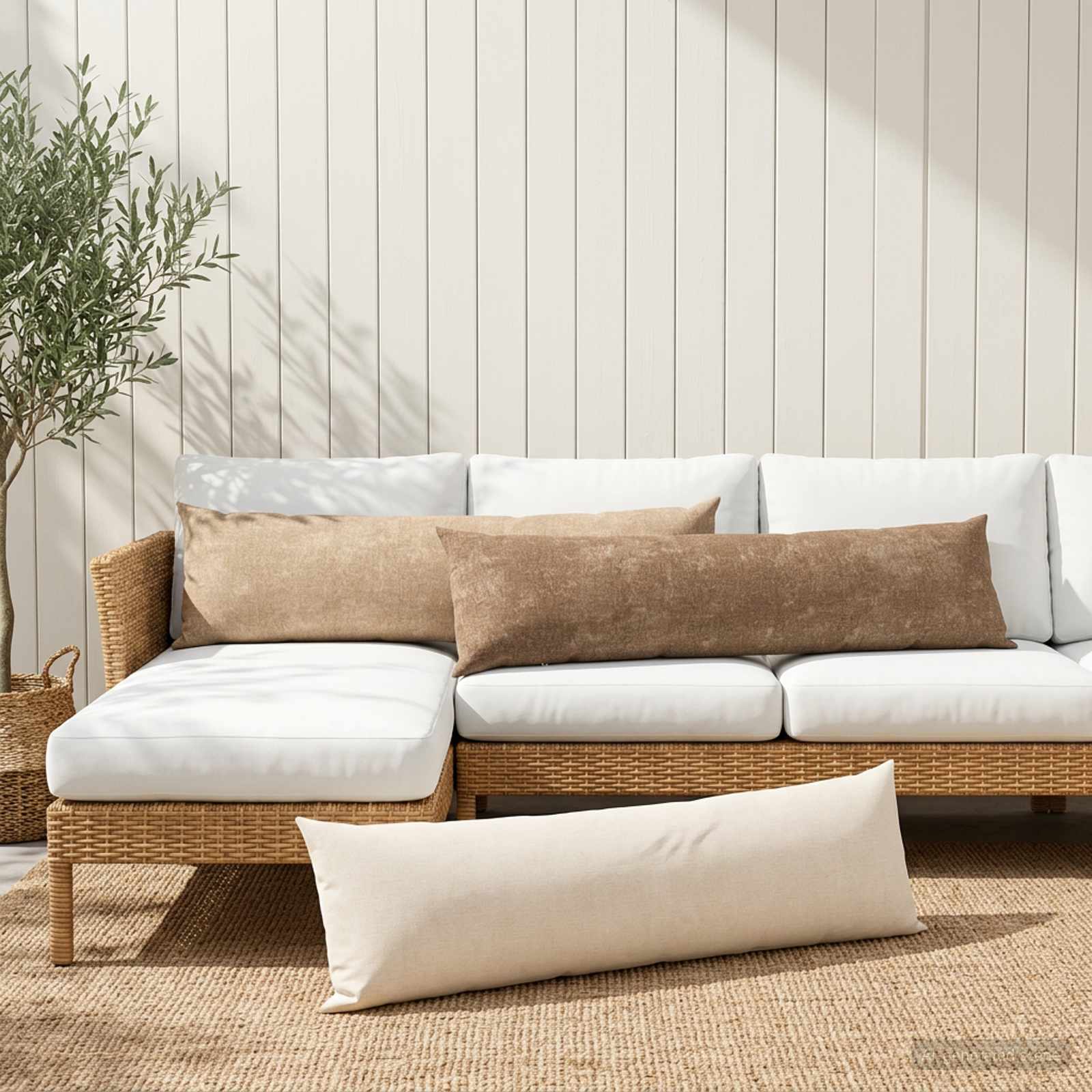 Federa HEERLEN Marrone 40 x 145 cm Tessuto Chenille