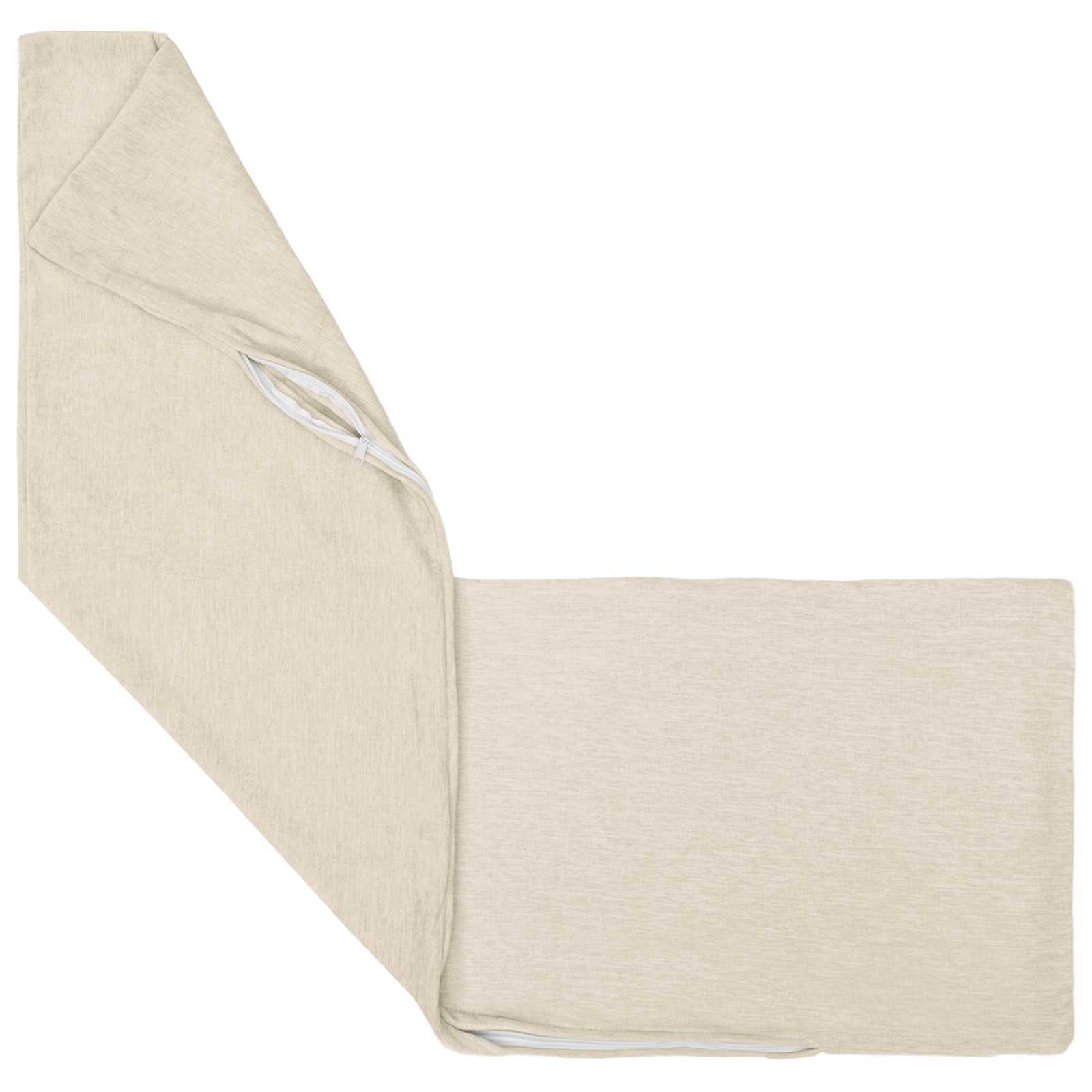 Federa 2 pz HEERLEN Crema 40 x 145 cm Tessuto Chenille