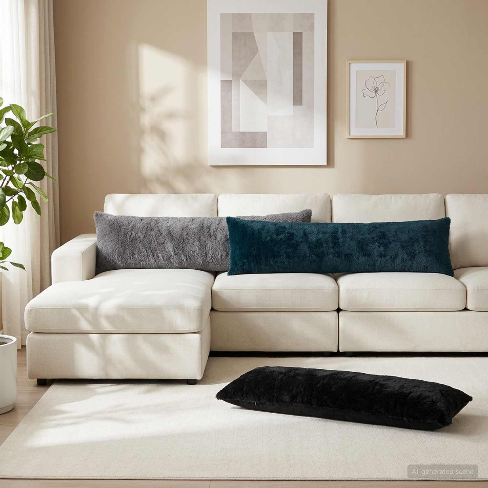 Federa 2 pz HEERLEN Grigio Scuro 40 x 145 cm