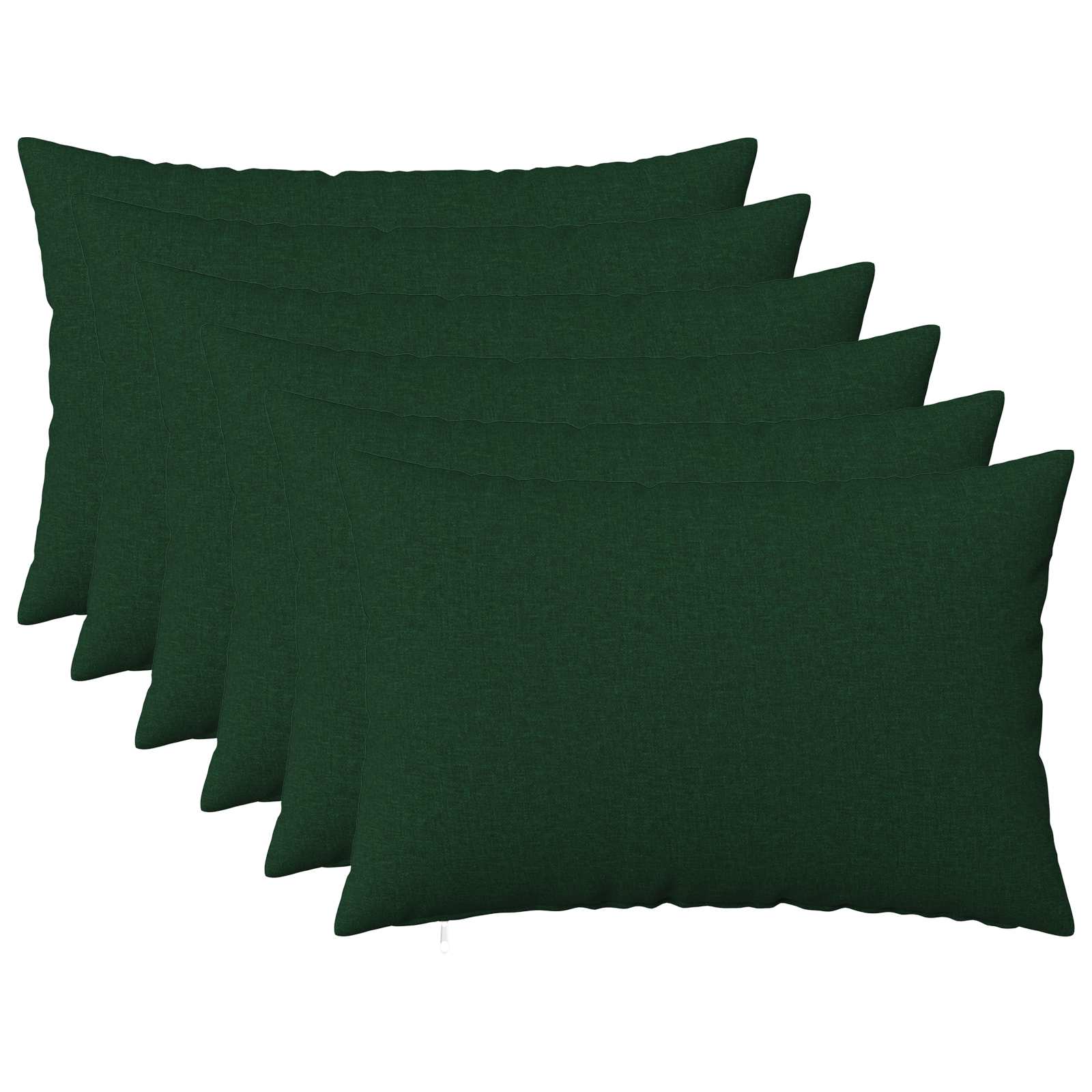 Federa 6 pz HEERLEN Verde Scuro 40 x 60 cm Tessuto
