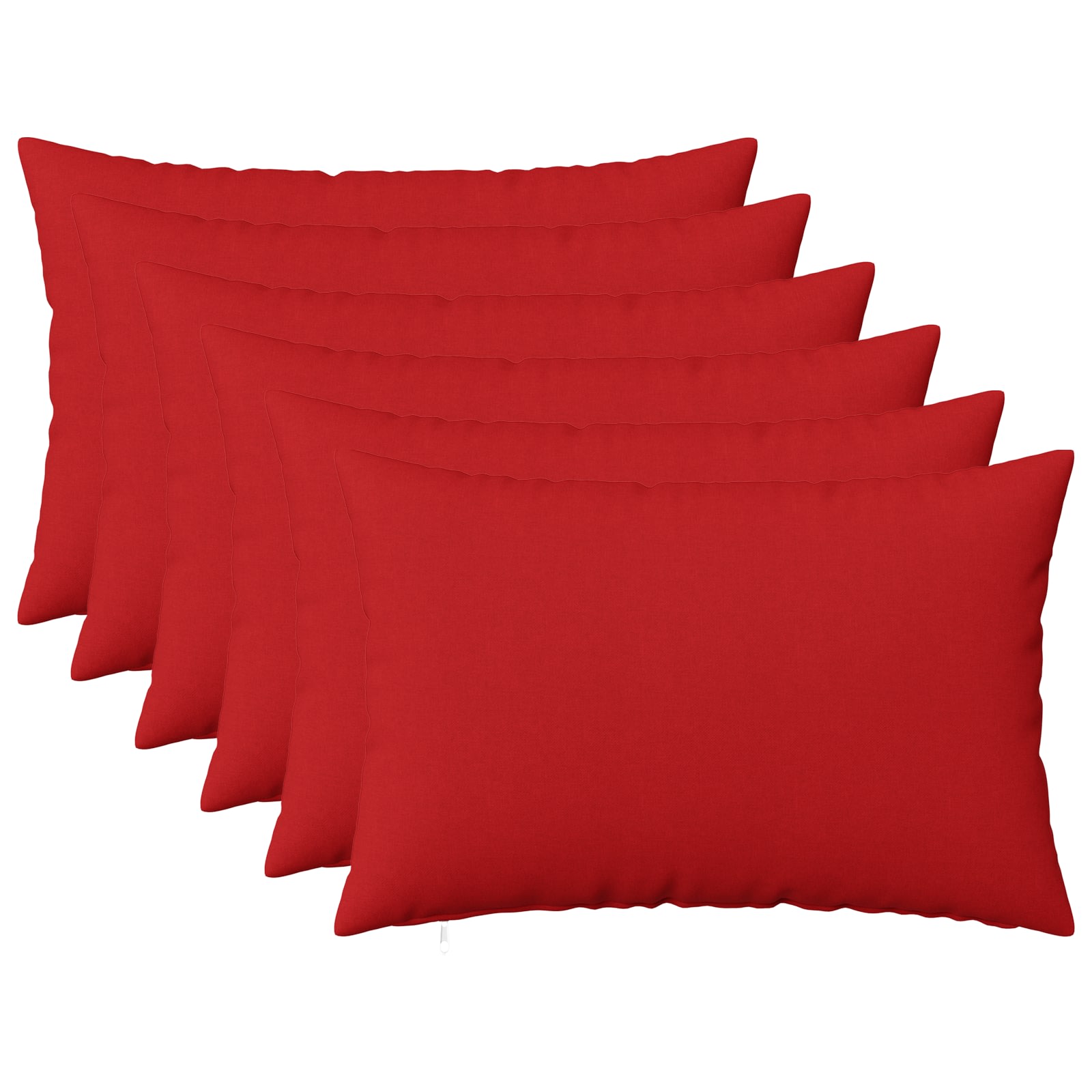 Federa 6 pz HEERLEN Rosso 40 x 60 cm Tessuto