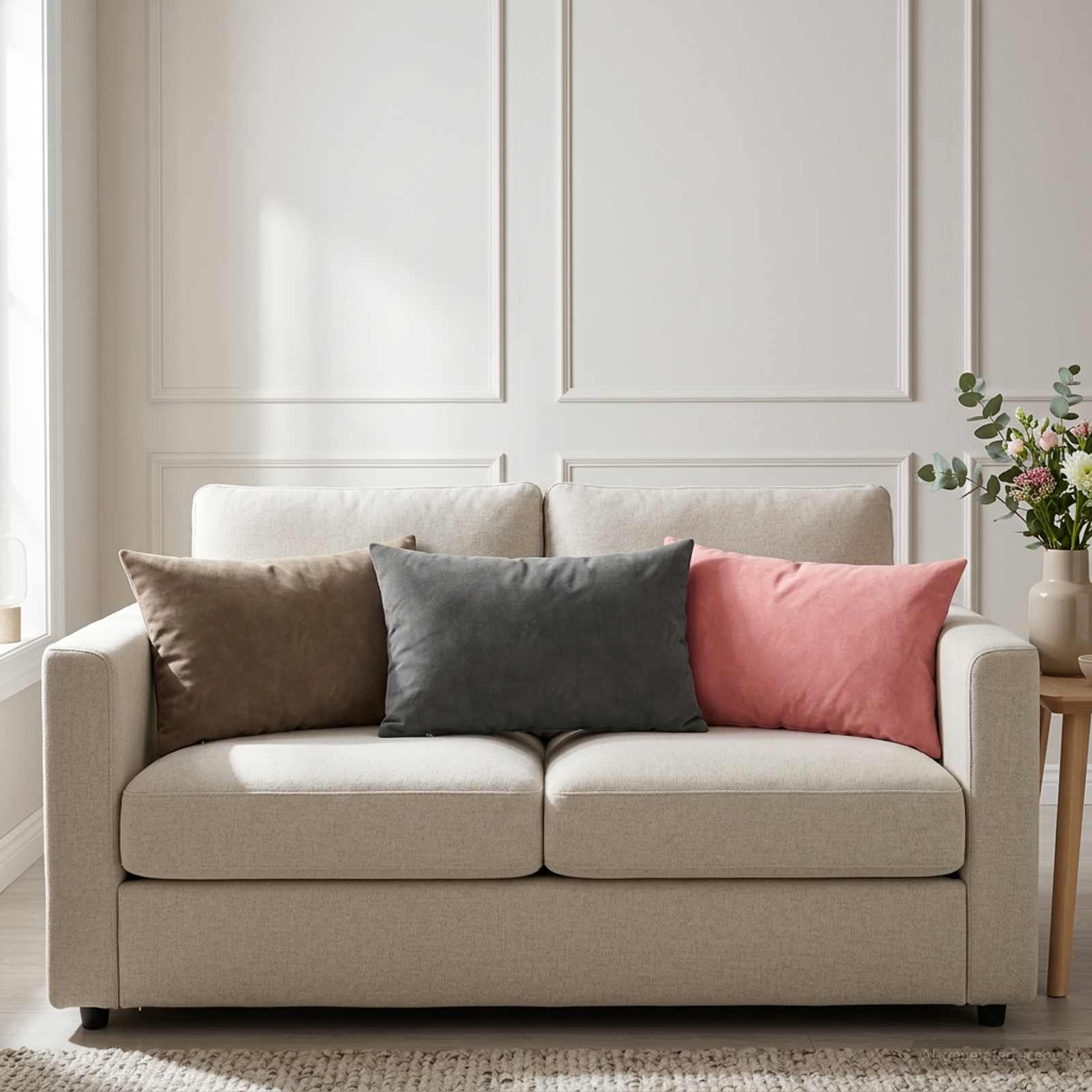 Federa 6 pcs HEERLEN Grigio Chiaro 40 x 60 cm Velluto