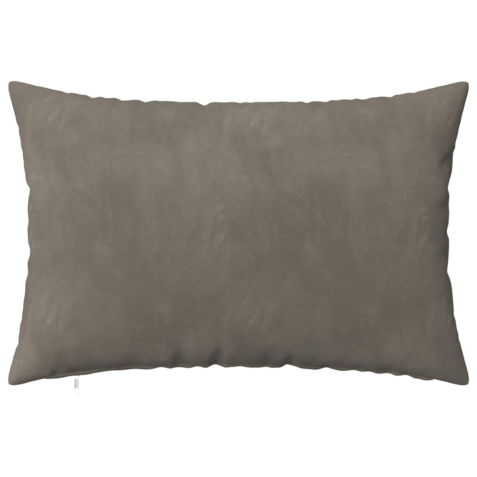 Federa 6 pcs HEERLEN Grigio Chiaro 40 x 60 cm Velluto