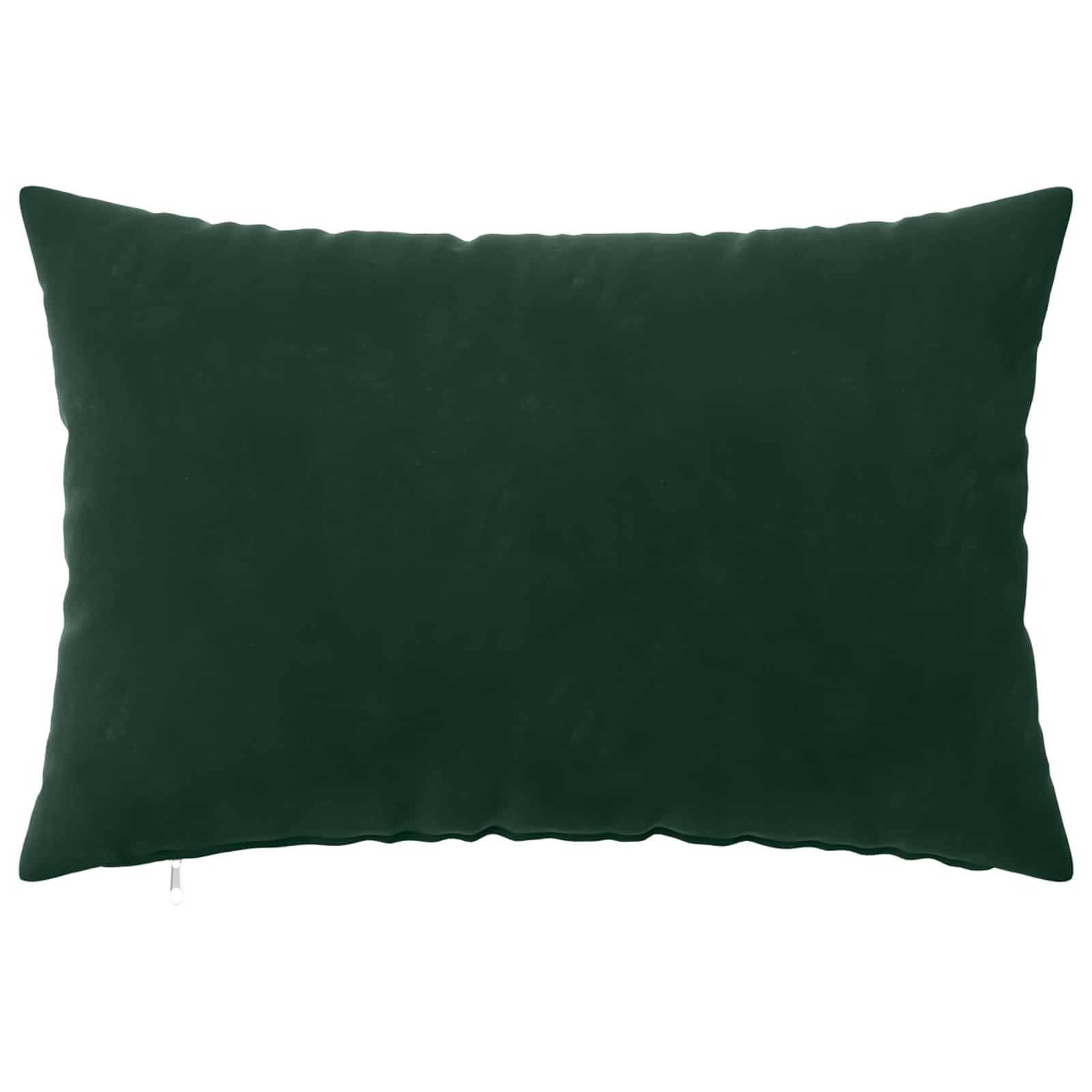 Federa 6 pcs HEERLEN Verde Scuro 40 x 60 cm Velluto