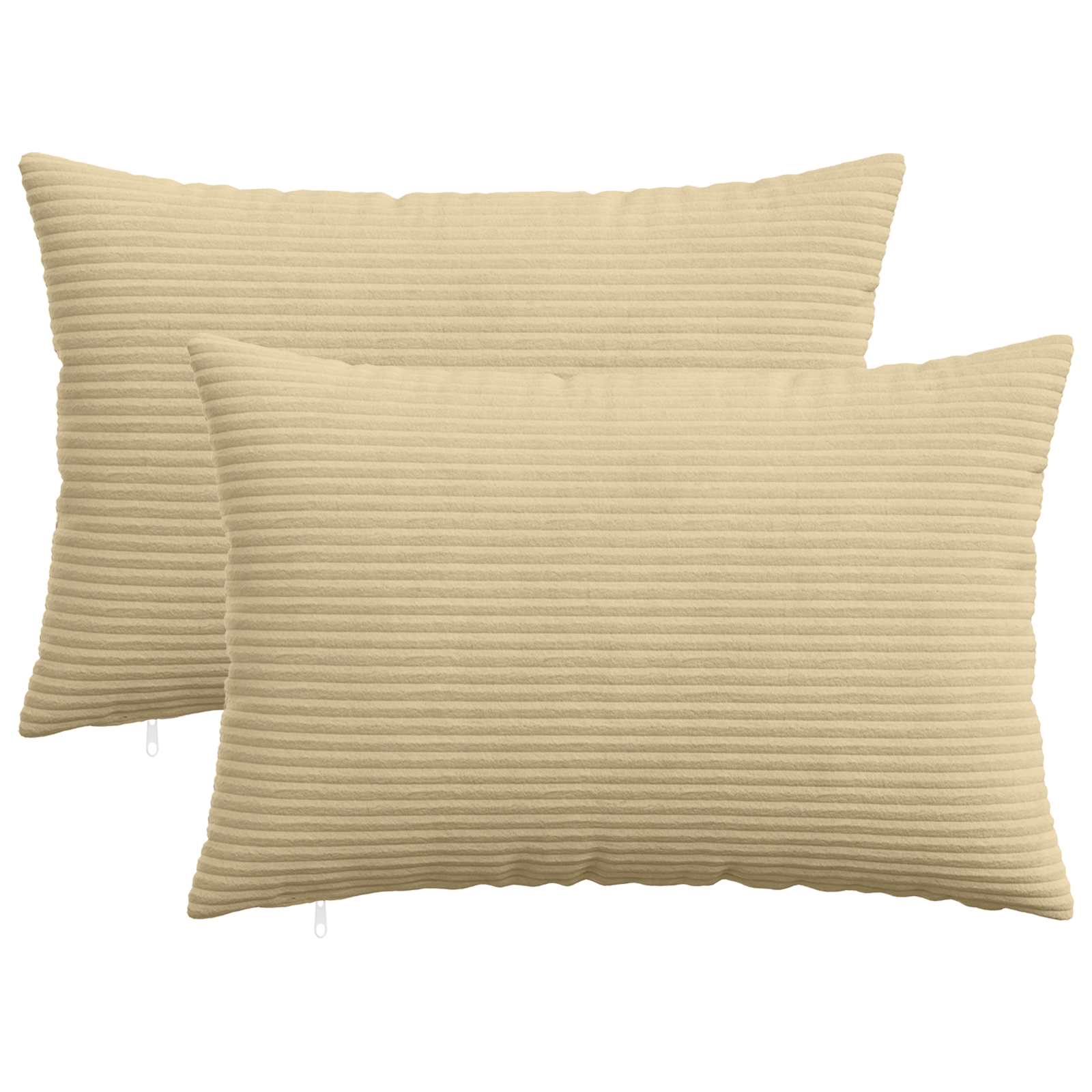 Federa 2 pcs HEERLEN Verde Grigio 40 x 60 cm corduroy