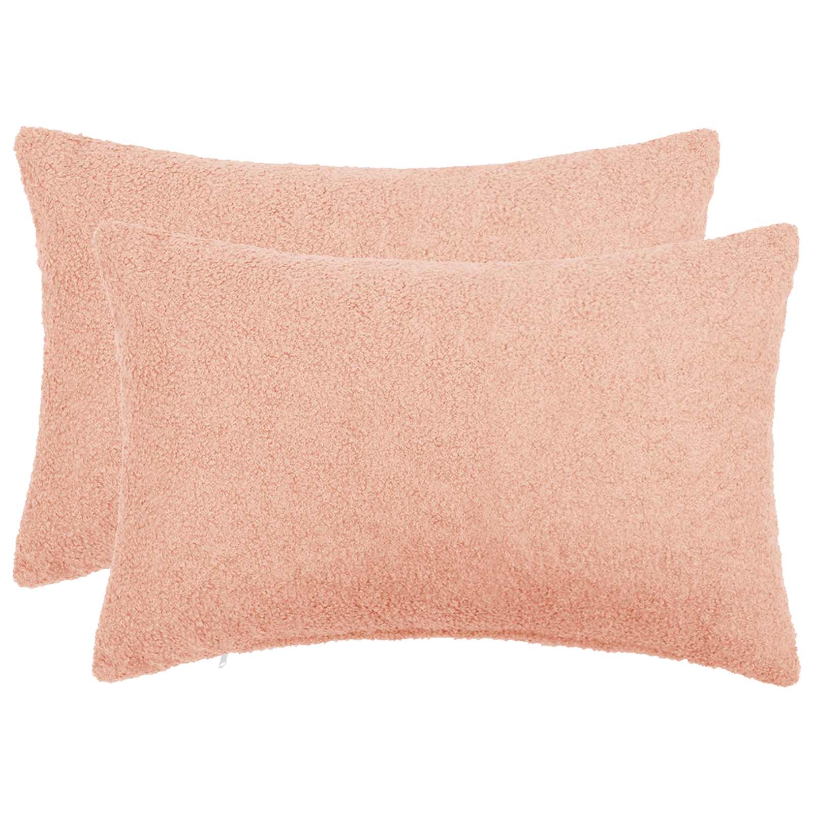 Federa 2 pcs HEERLEN Rosa 40 x 60 cm Bouclé