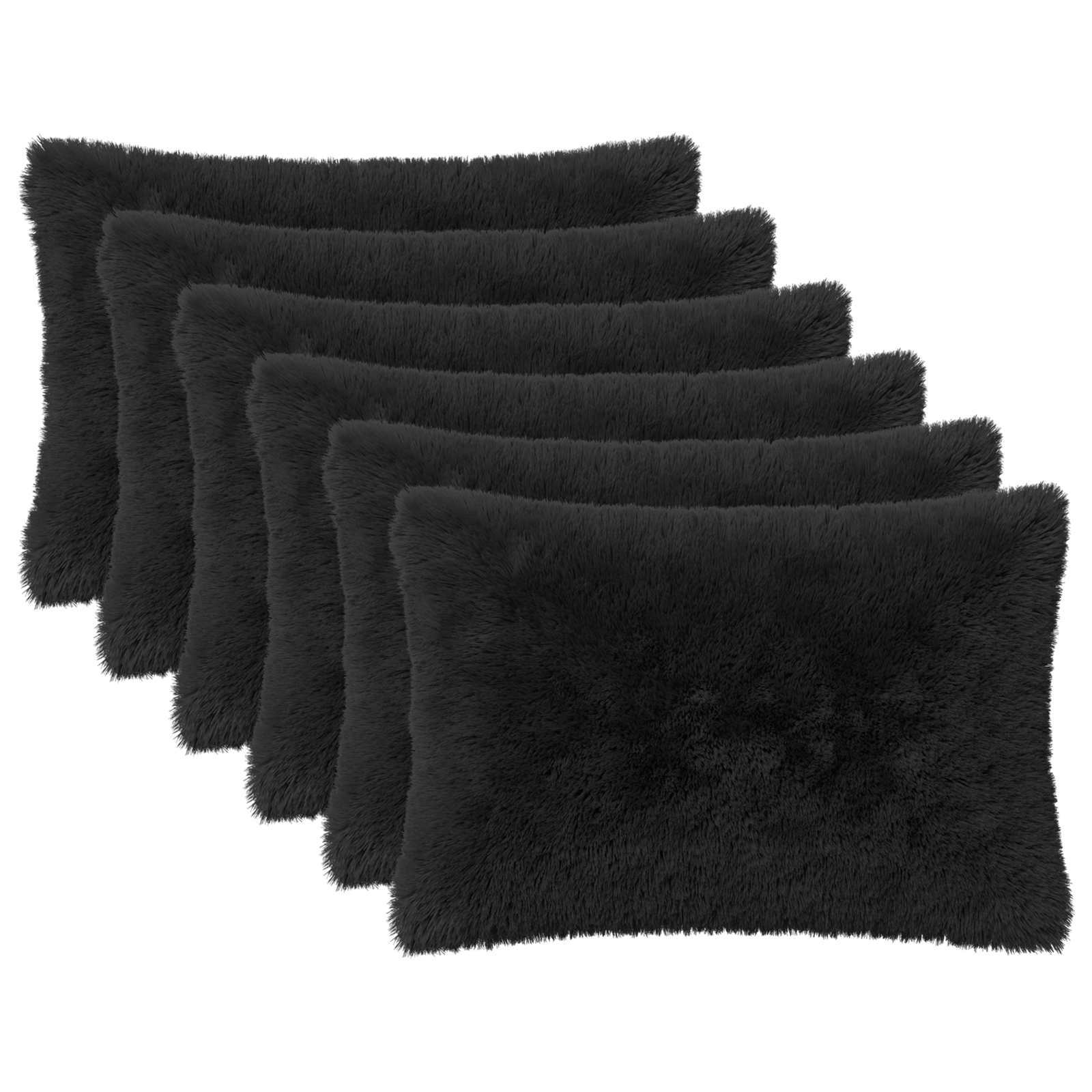 Federa 6 pcs HEERLEN Nero 40 x 60 cm Fleece PV
