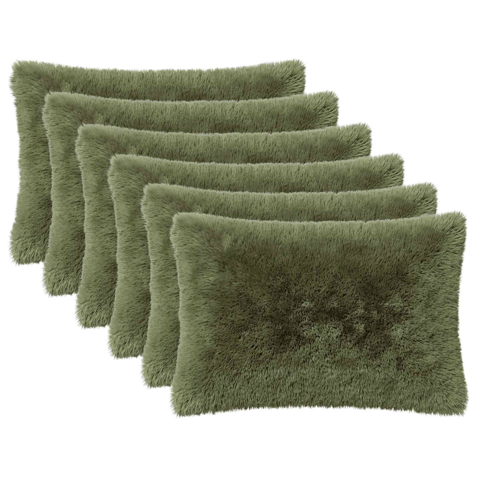 Federa 6 pcs HEERLEN Verde 40 x 60 cm Fleece PV