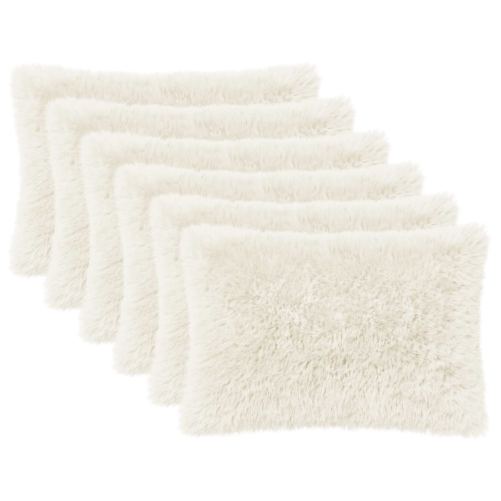 Federa 6 pcs HEERLEN Bianco 40 x 60 cm Fleece PV