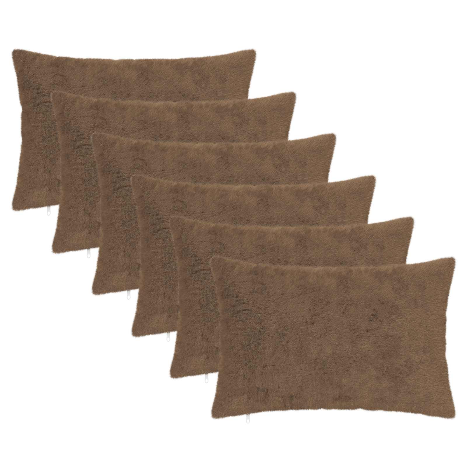 Federa 6 pz HEERLEN Marrone Chiaro 40 x 60 cm