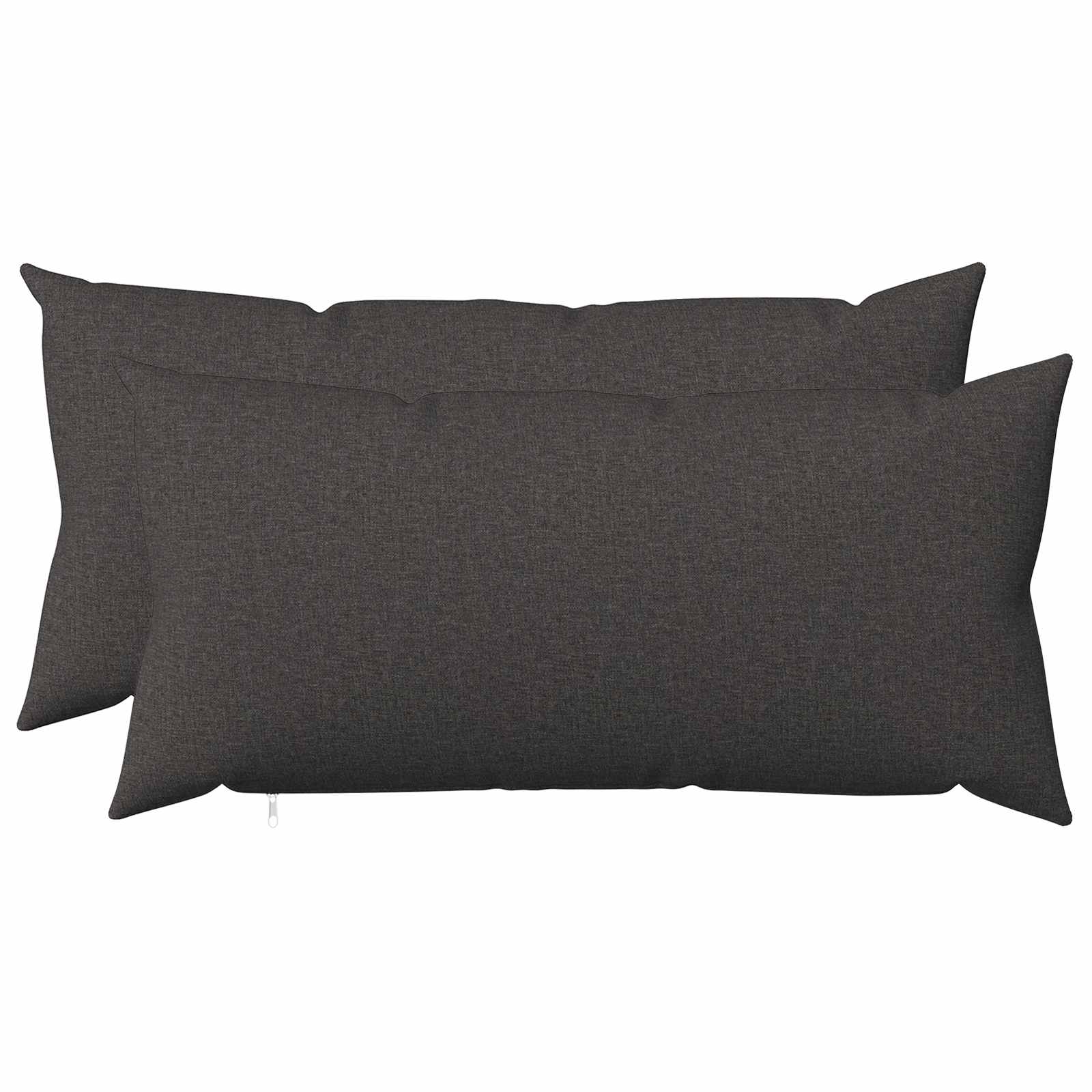 Federa 2 pz HEERLEN Grigio Scuro 40 x 70 cm Tessuto
