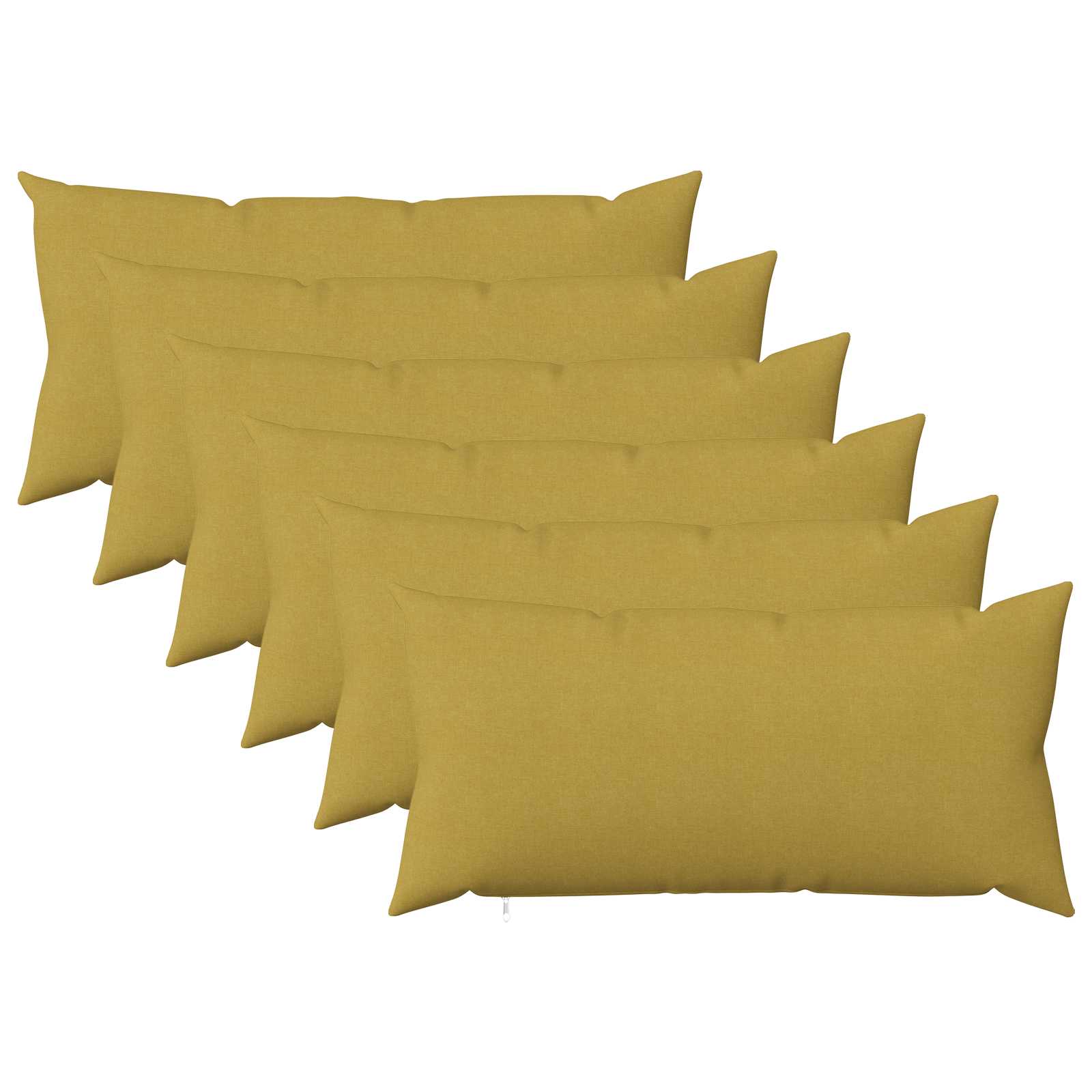 Federa 6 pz HEERLEN Verde chiaro 40 x 70 cm Tessuto