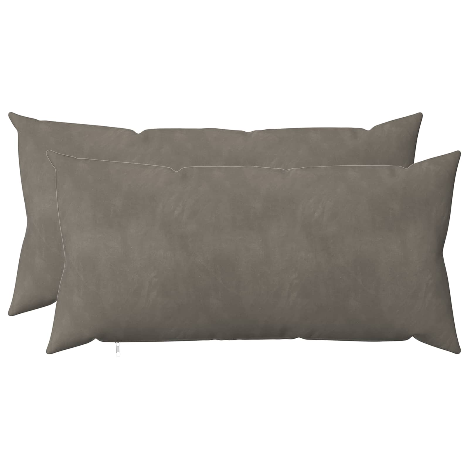Federa 2 pcs HEERLEN Grigio Chiaro 40 x 70 cm Velluto