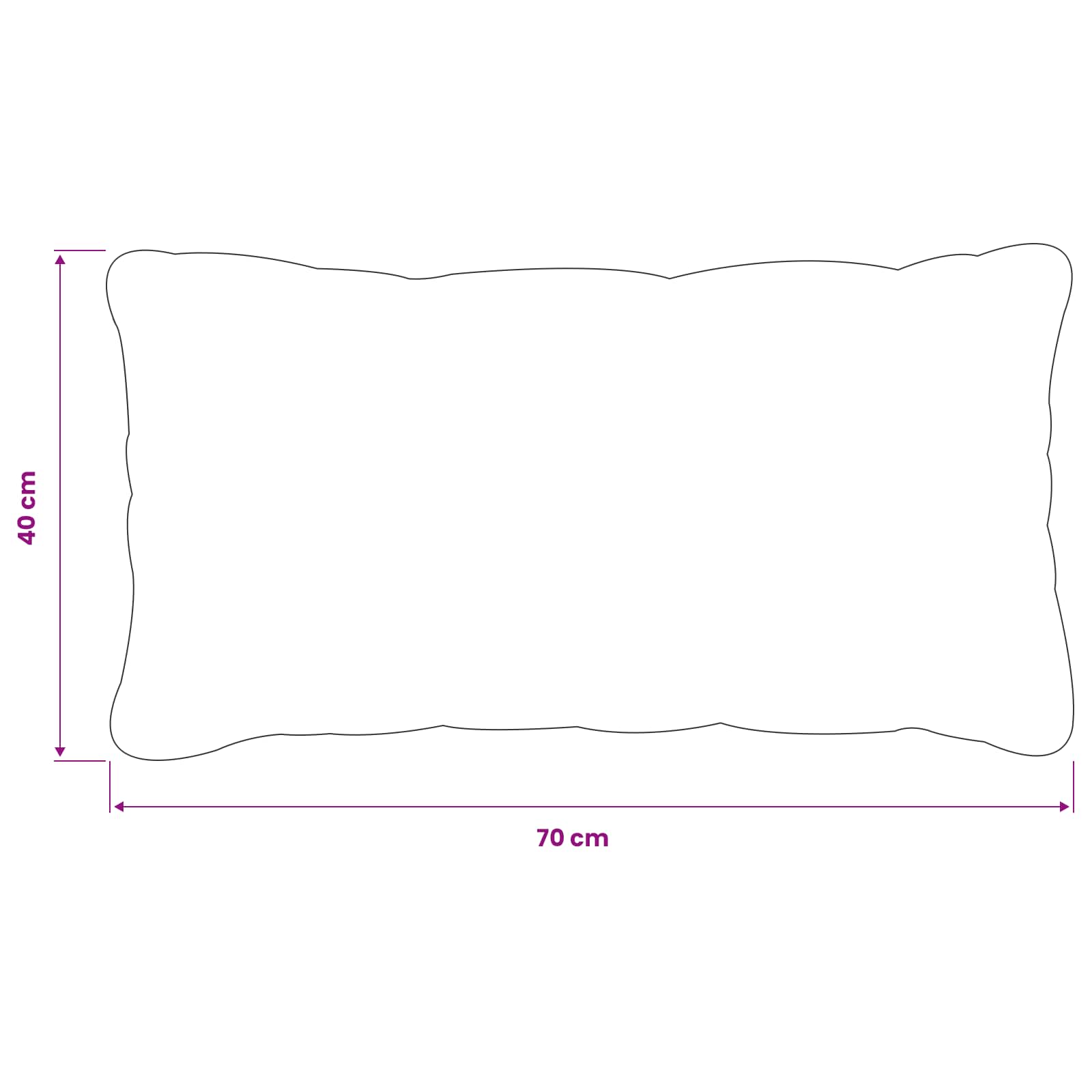 Federa 2 pcs HEERLEN Verde Scuro 40 x 70 cm Velluto