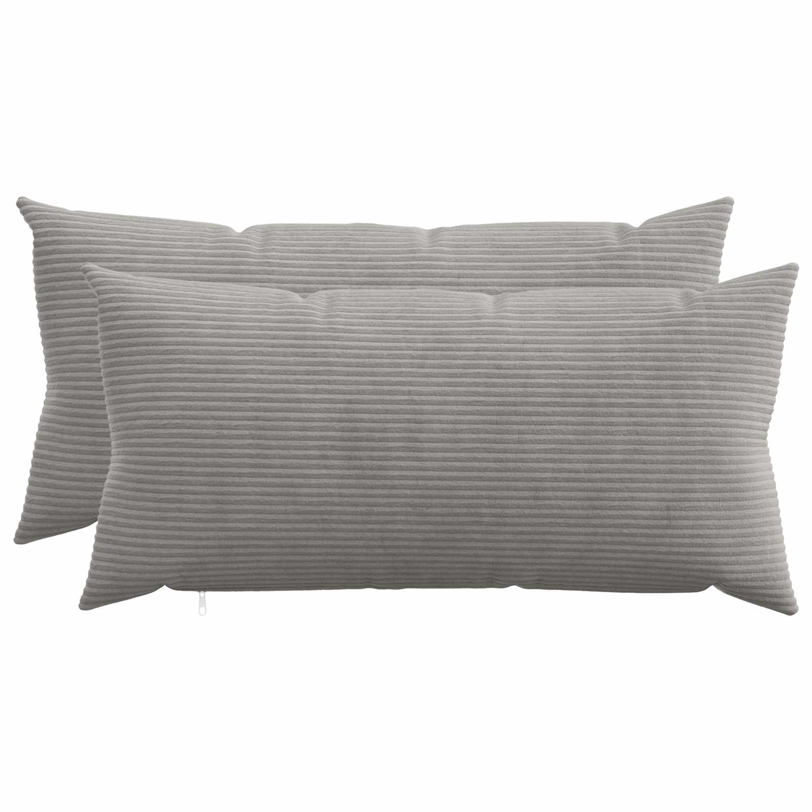 Federa 2 pcs HEERLEN Grigio Chiaro 40 x 70 cm corduroy