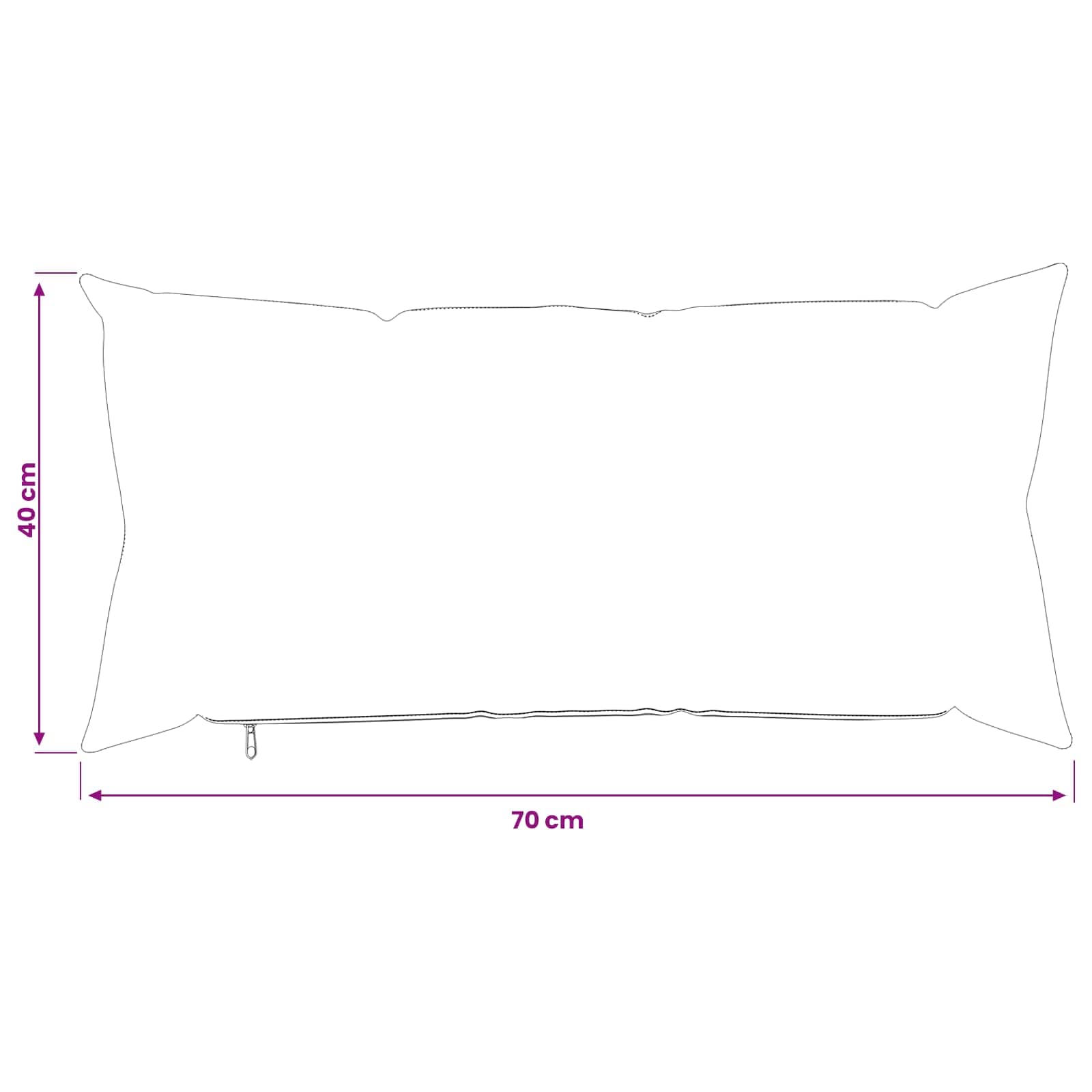 Federa 2 pcs HEERLEN Crema 40 x 70 cm Bouclé