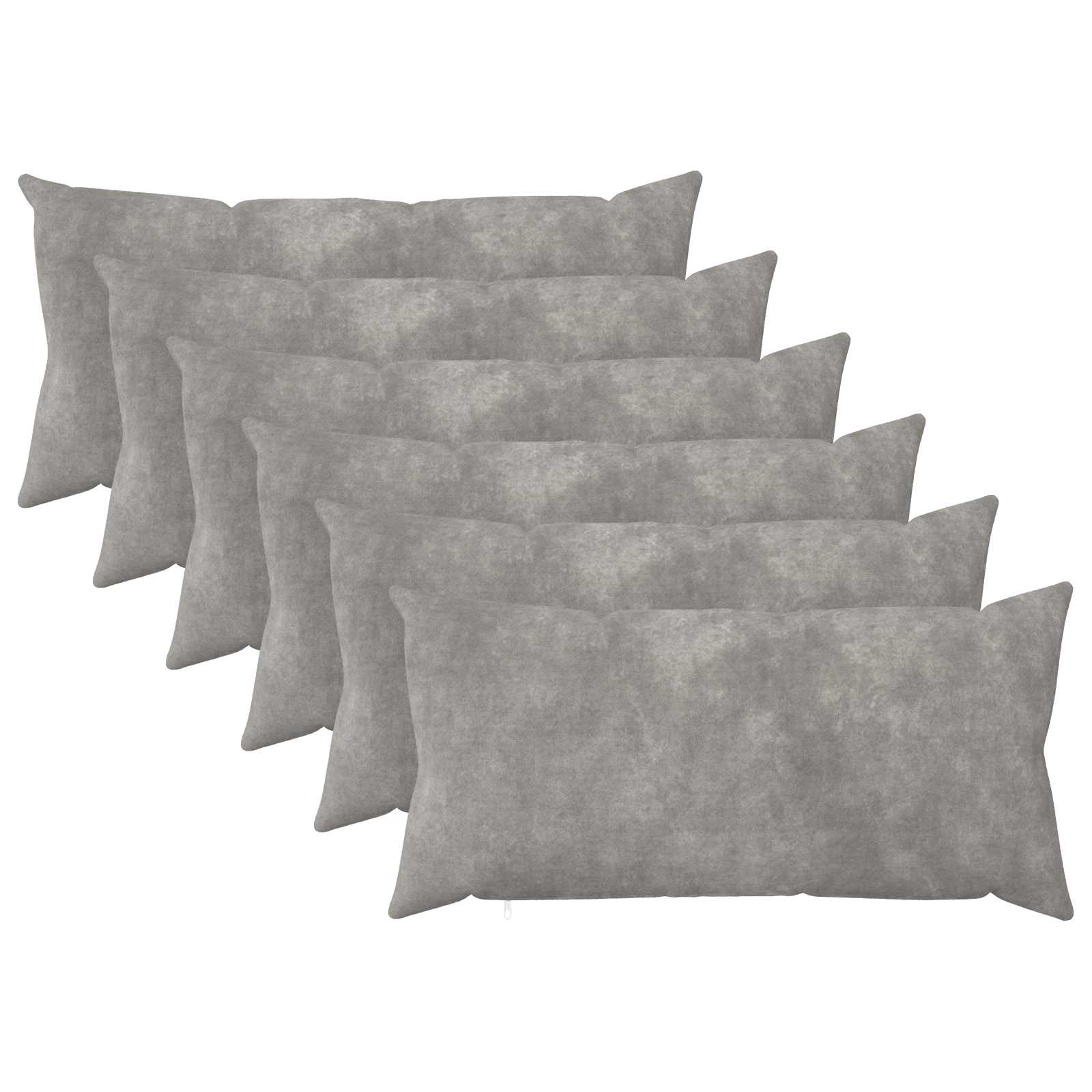 Federa 6 pcs HEERLEN Grigio Chiaro 40 x 70 cm