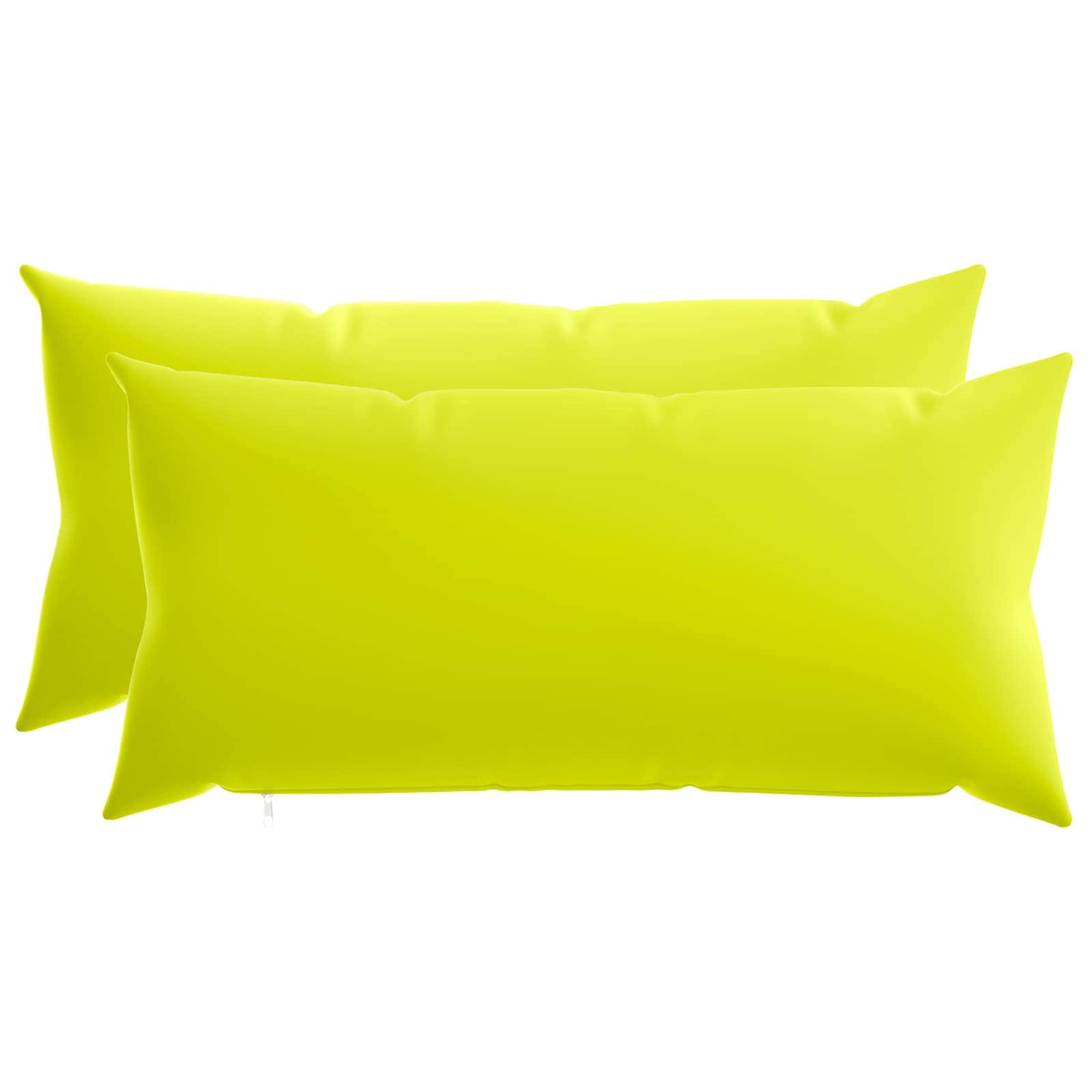 Federa 2 pcs HEERLEN Verde brillante. 40 x 70 cm Poliestere