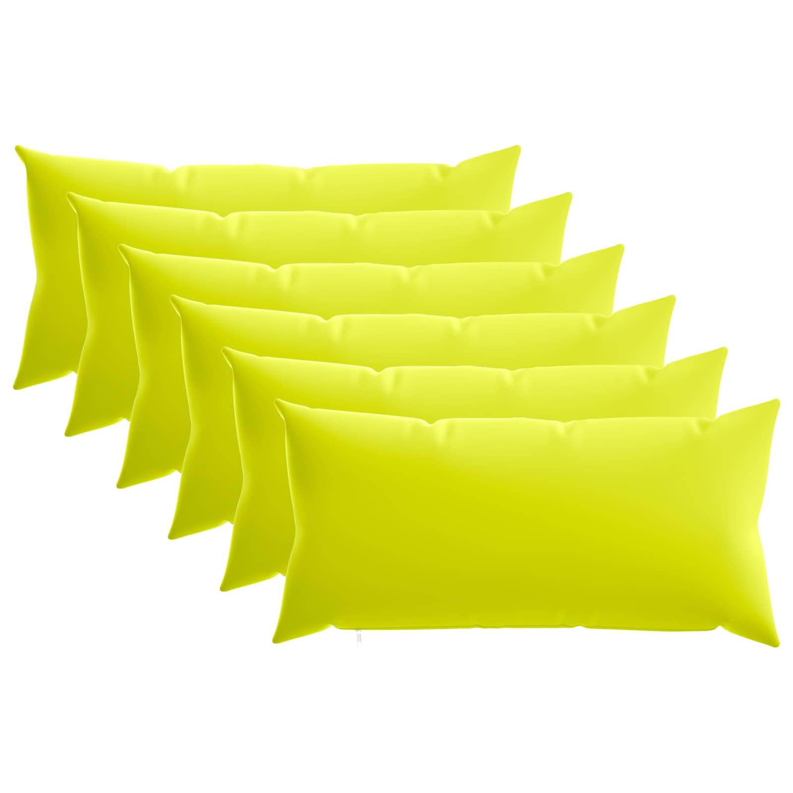 Federa 6 pcs HEERLEN Verde brillante. 40 x 70 cm Poliestere